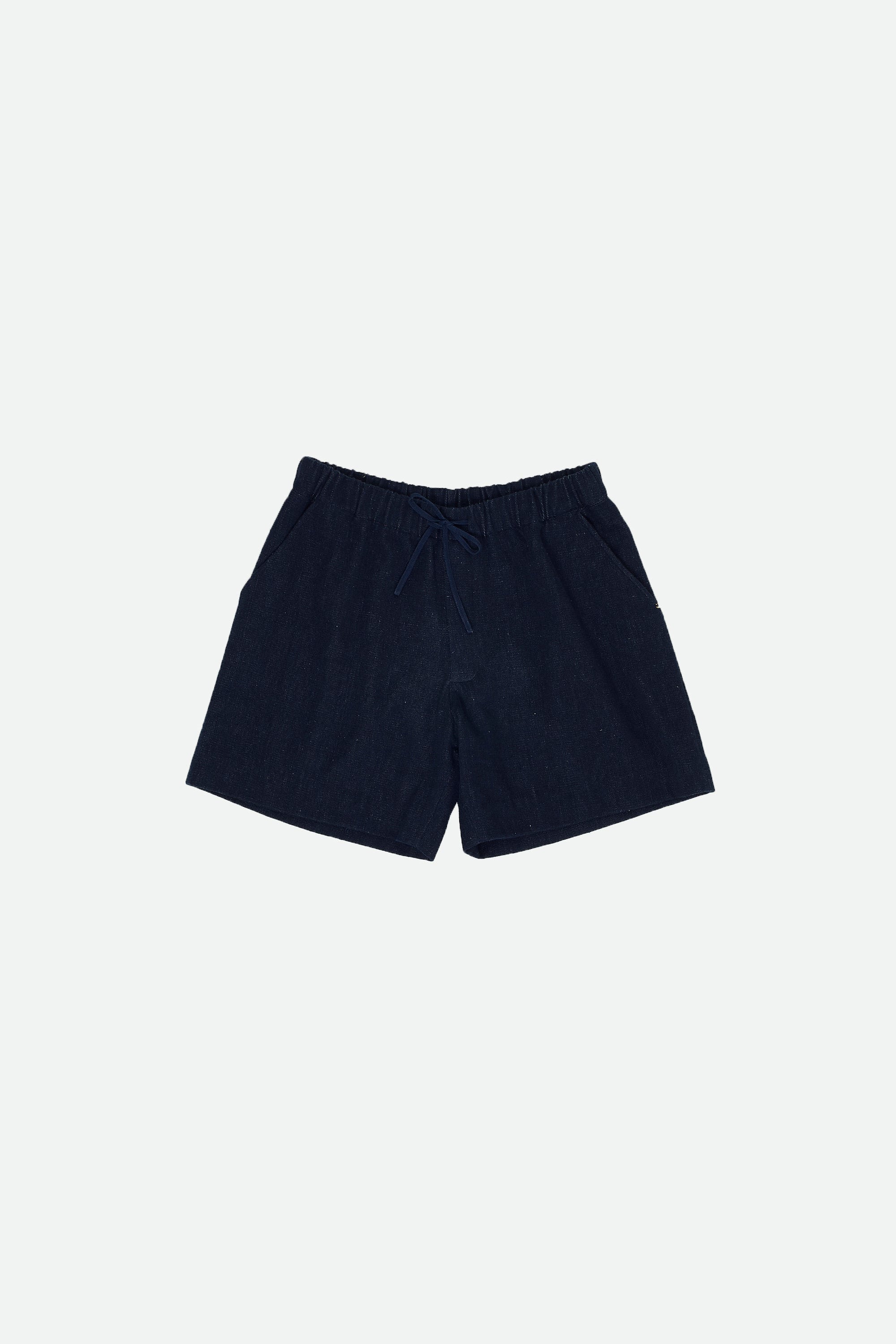 NATURAL INDIGO COTTON UNISEX SHORTS