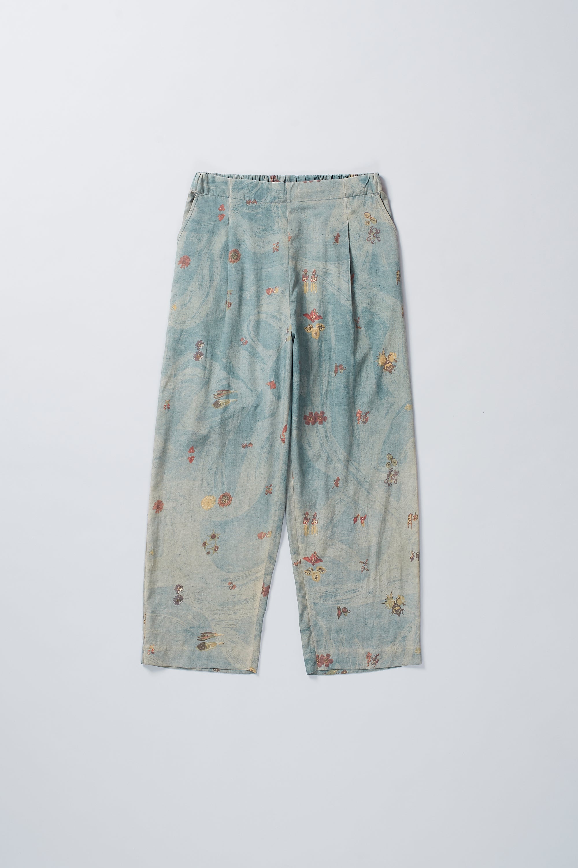 LEAF GREEN COTTON PANT