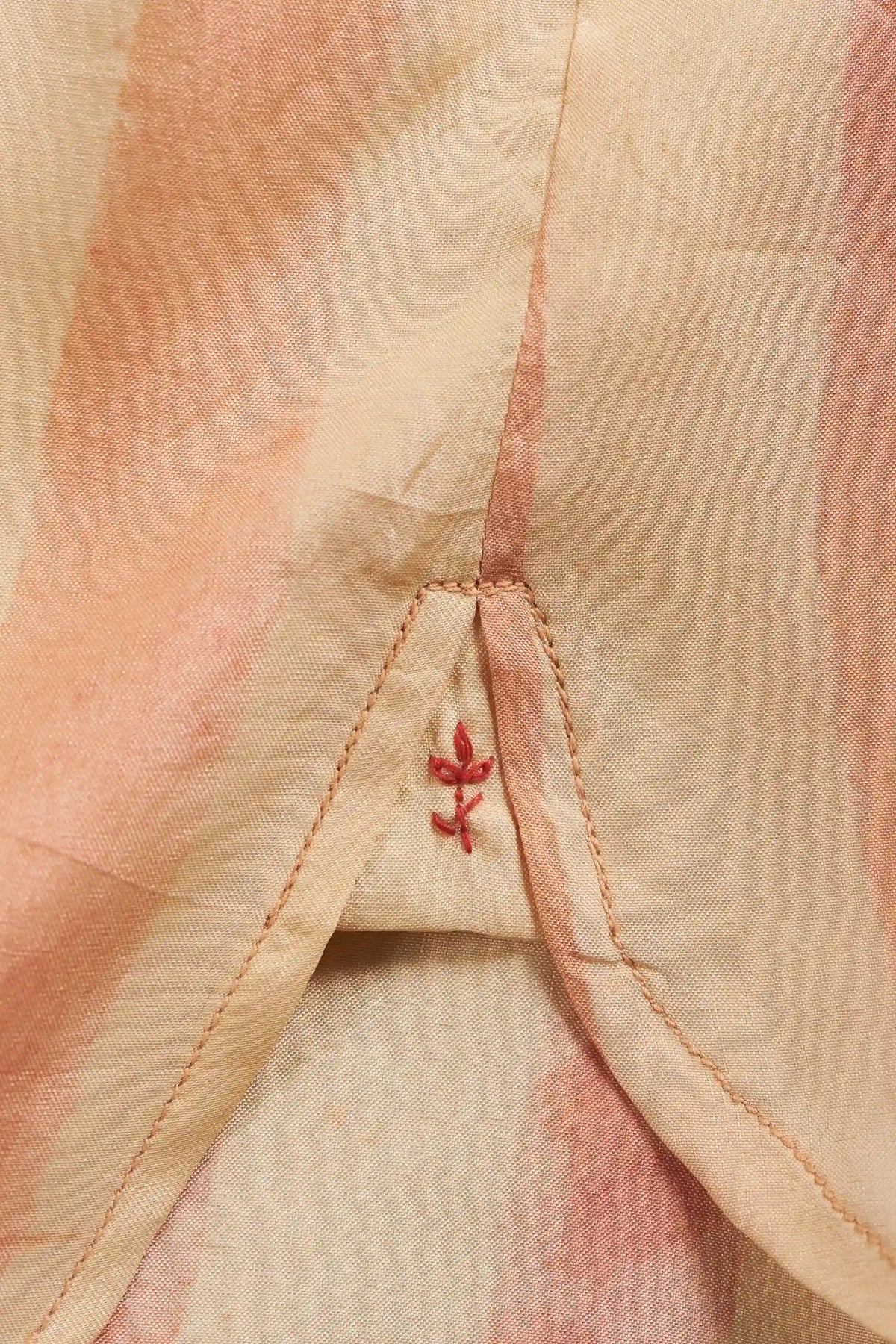 Hand Painted Yellow Dyed Silk Shirt