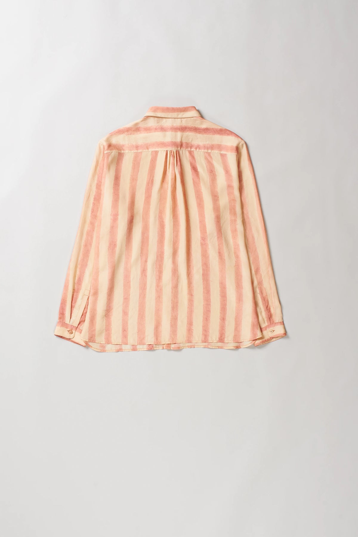 Hand Painted Yellow Dyed Silk Shirt