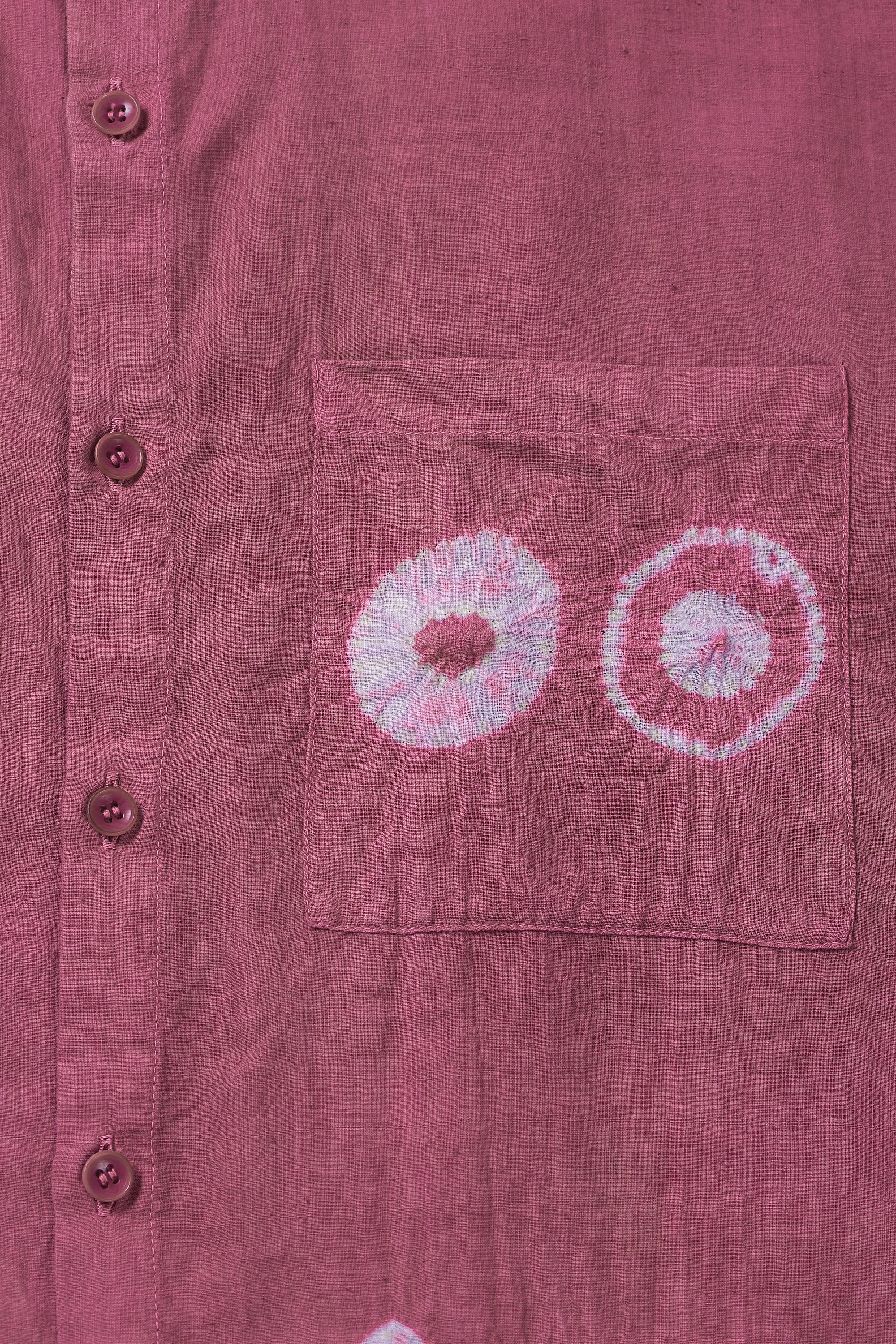 FUSCHIA PINK BANDHANI SHIRT