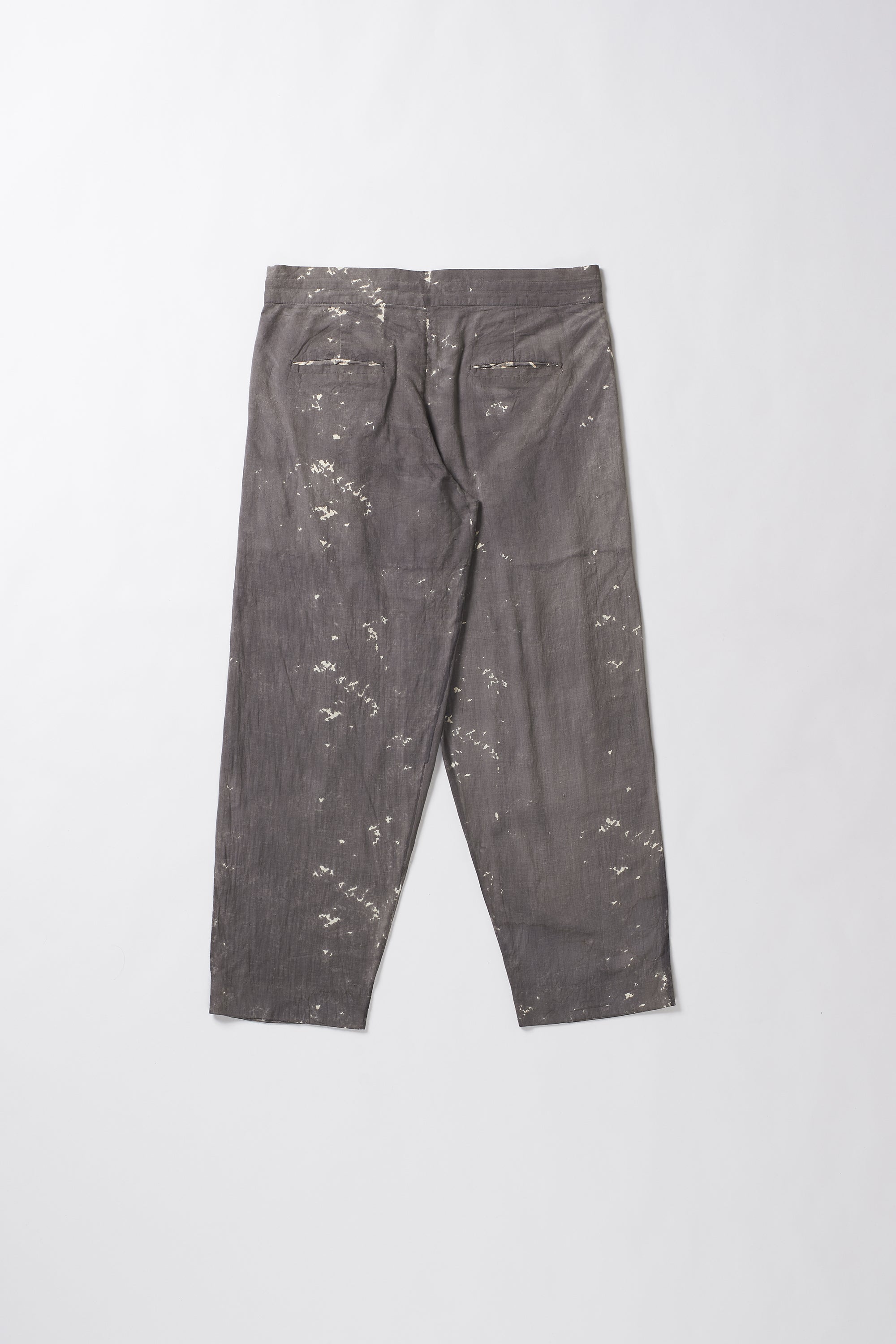 Gray pants with white speckles