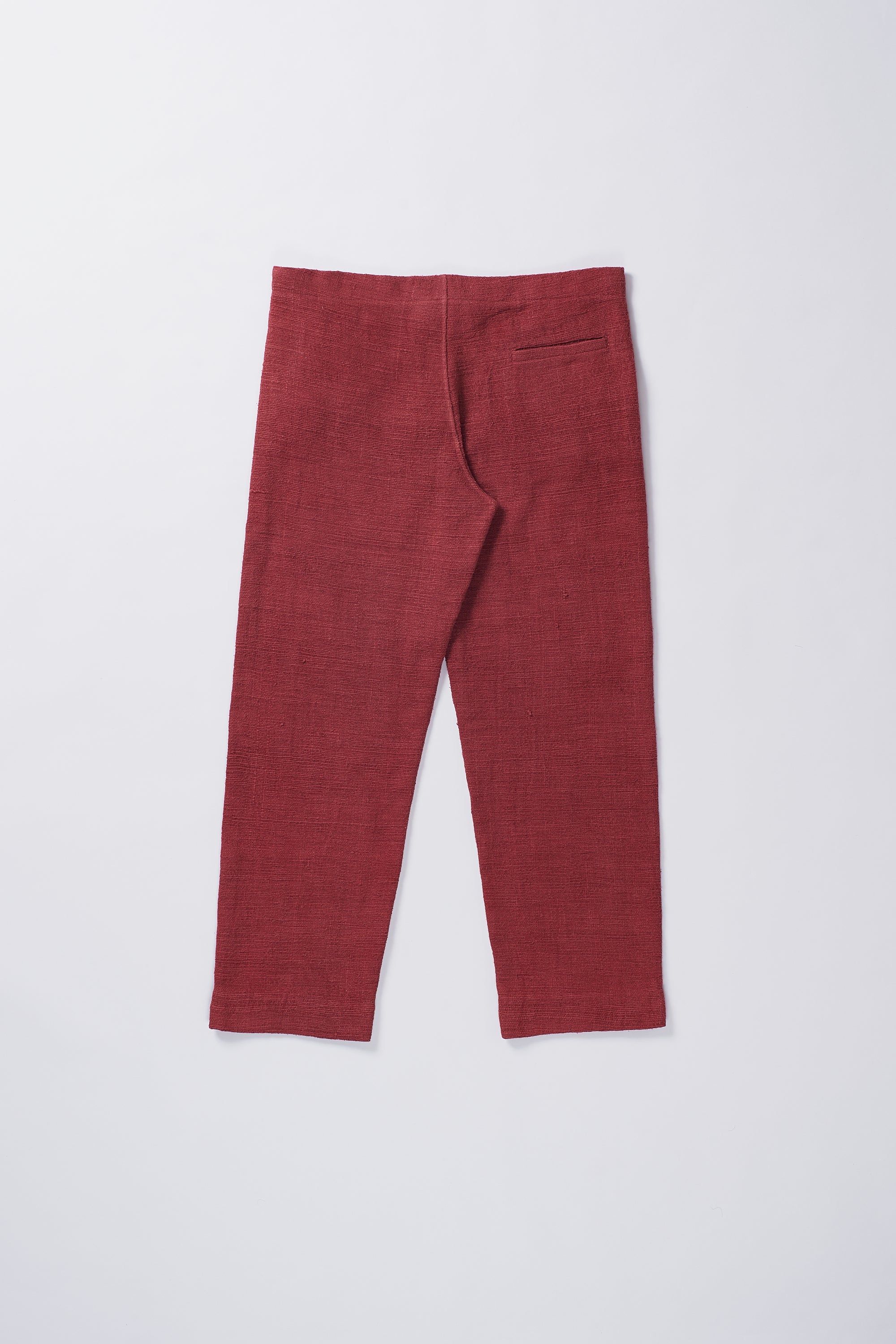 CRIMSON PINK BLOCK PRINT UNISEX PANT