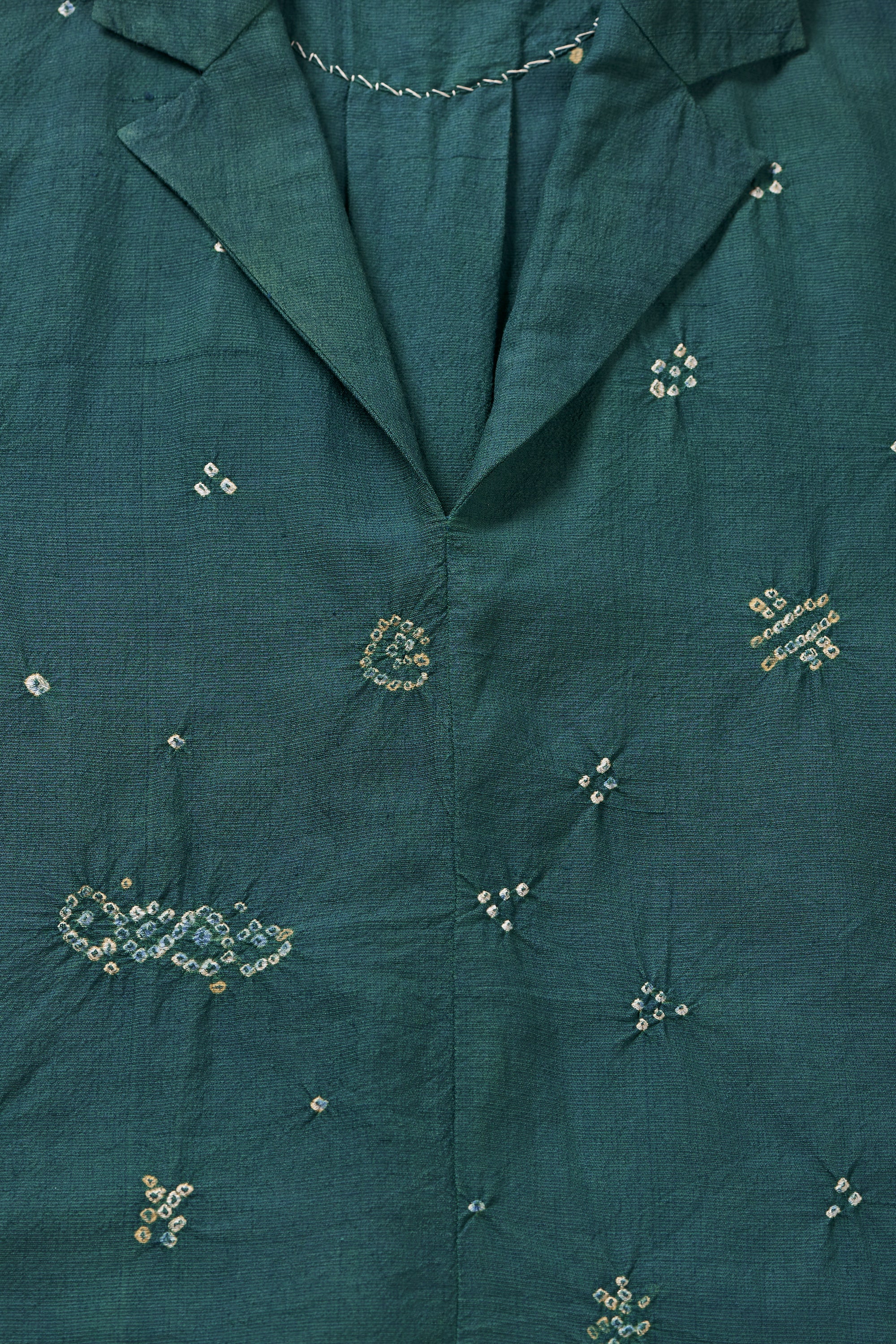 BOTTLE GREEN BANDHANI WOMEN DRESS
