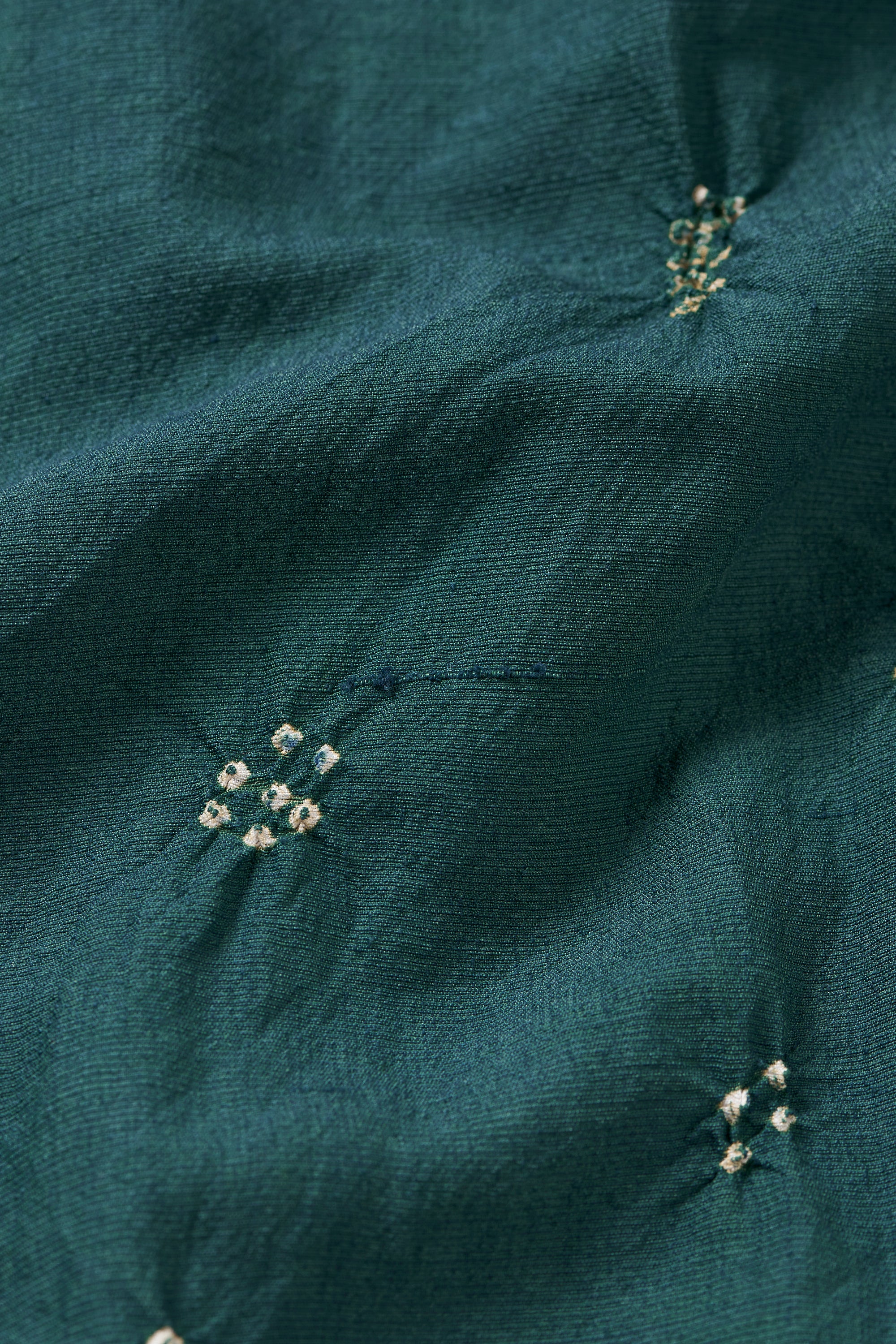 BOTTLE GREEN BANDHANI WOMEN DRESS