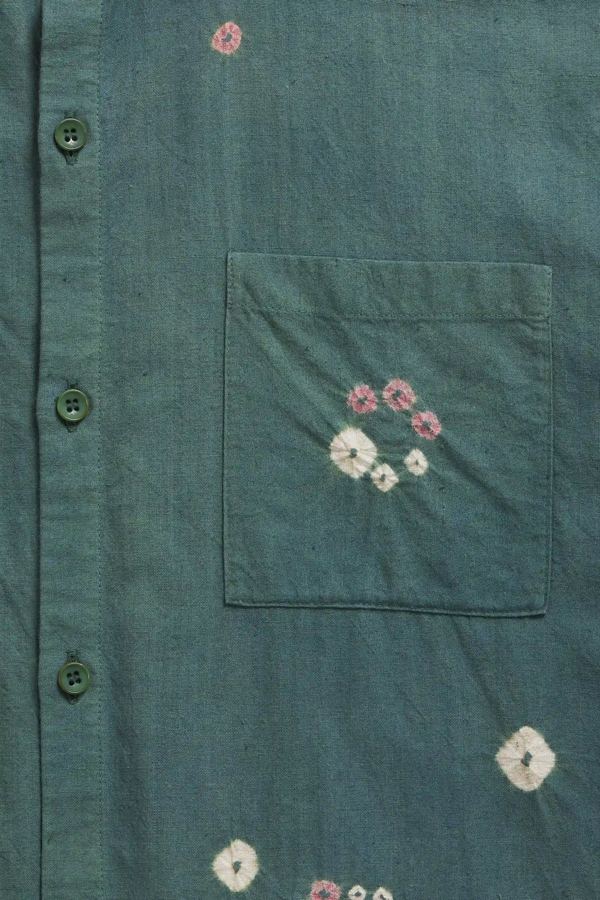 Leaf Green Bandhani Shirt