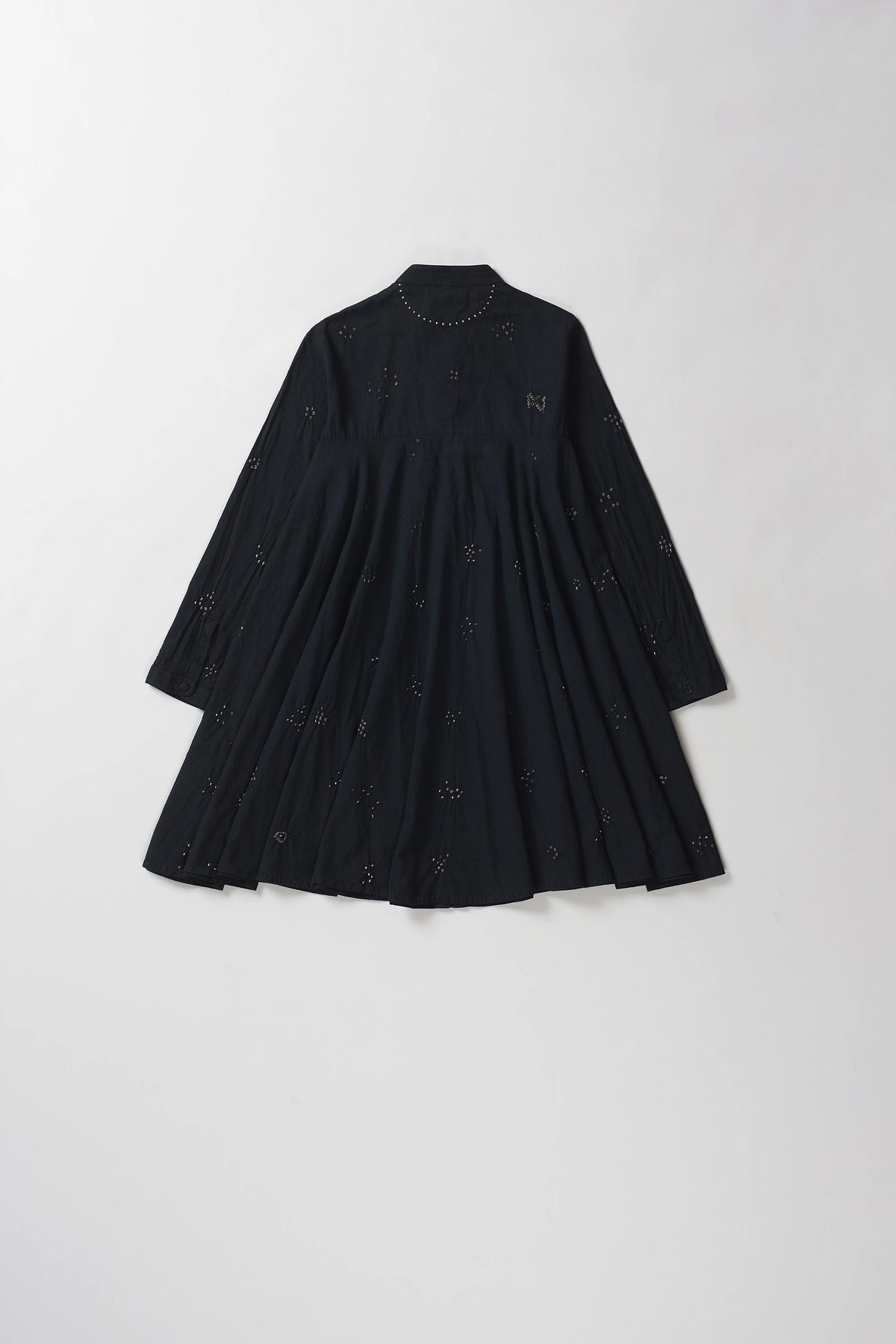 Black Bandhani Silk Dress