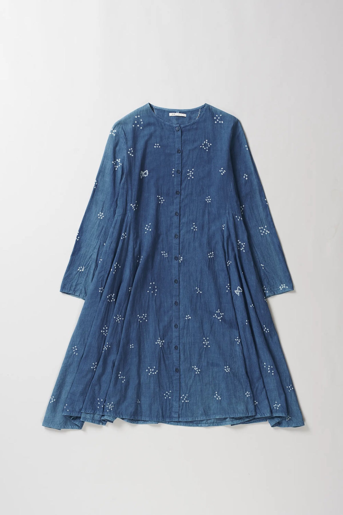 Medium Indigo Bandhani Dress