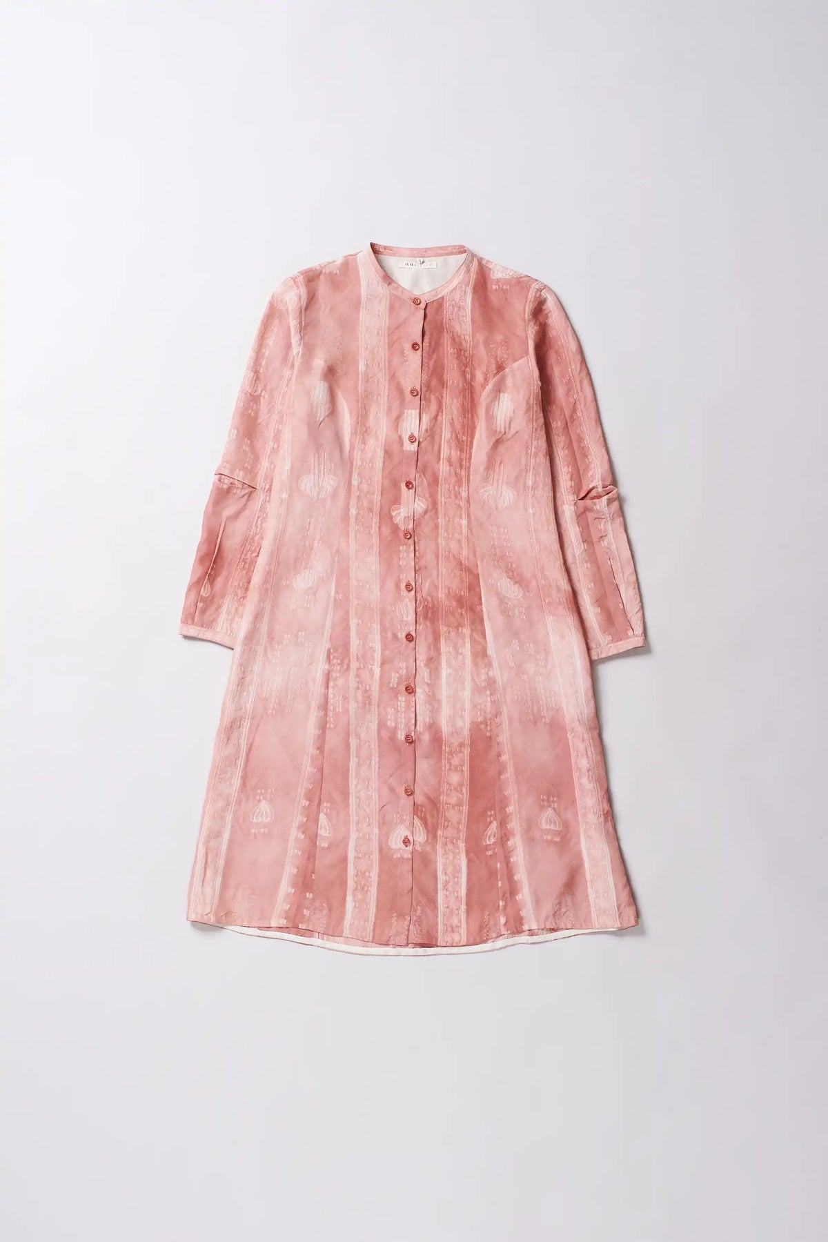Chalk Pink Dress with Shibori