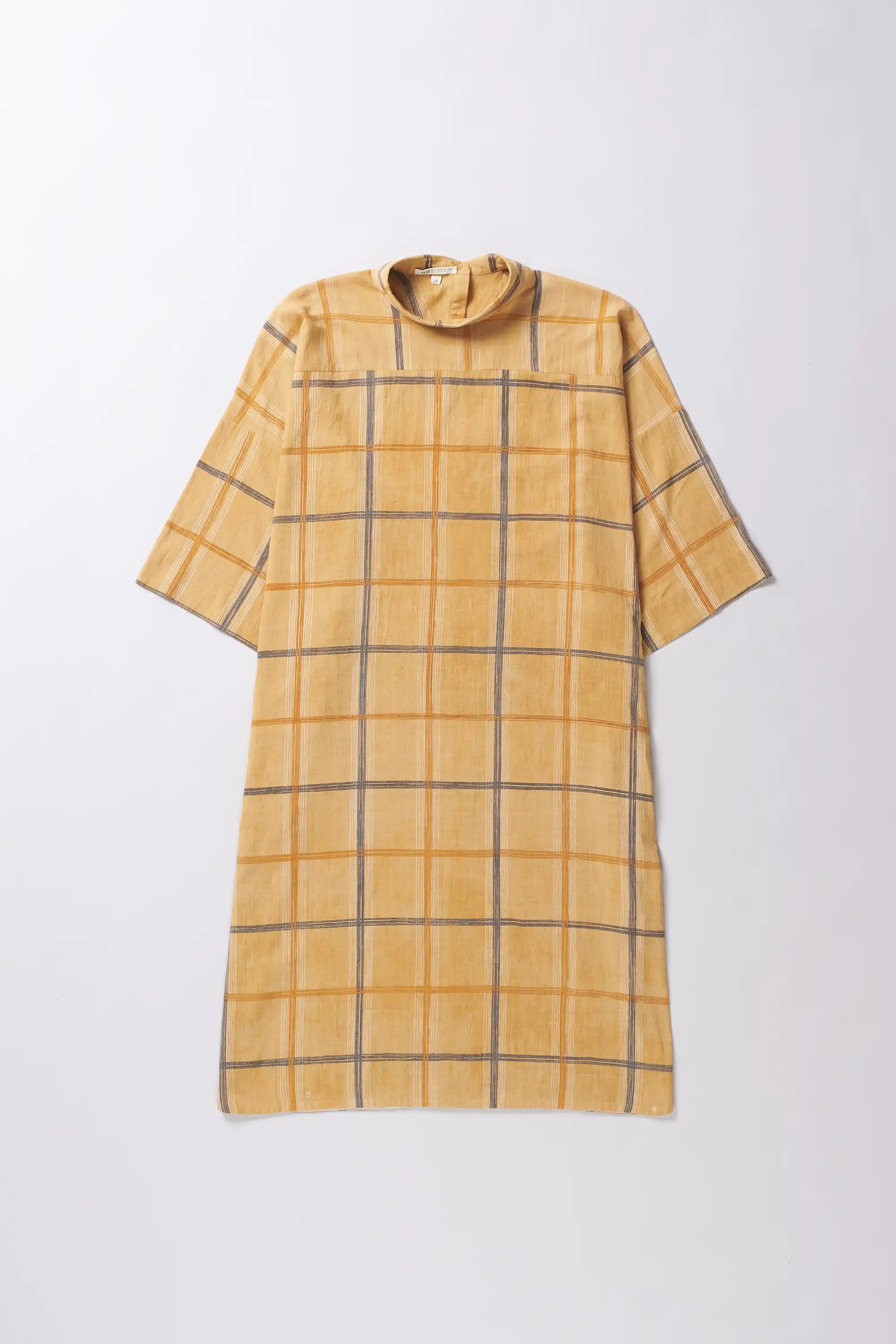 Screen Printed Check Dress