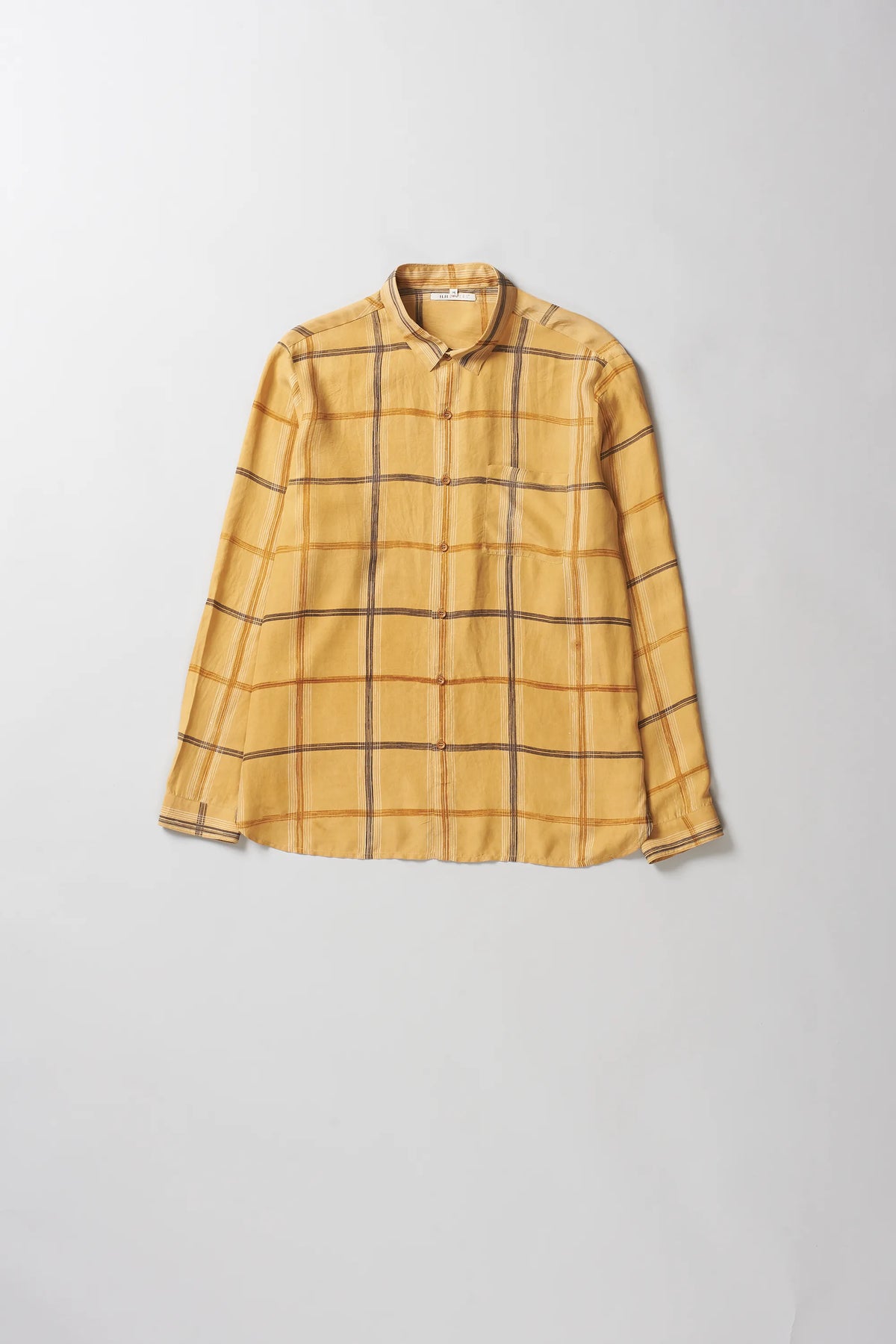 Checked Shirt in Mustard Yellow
