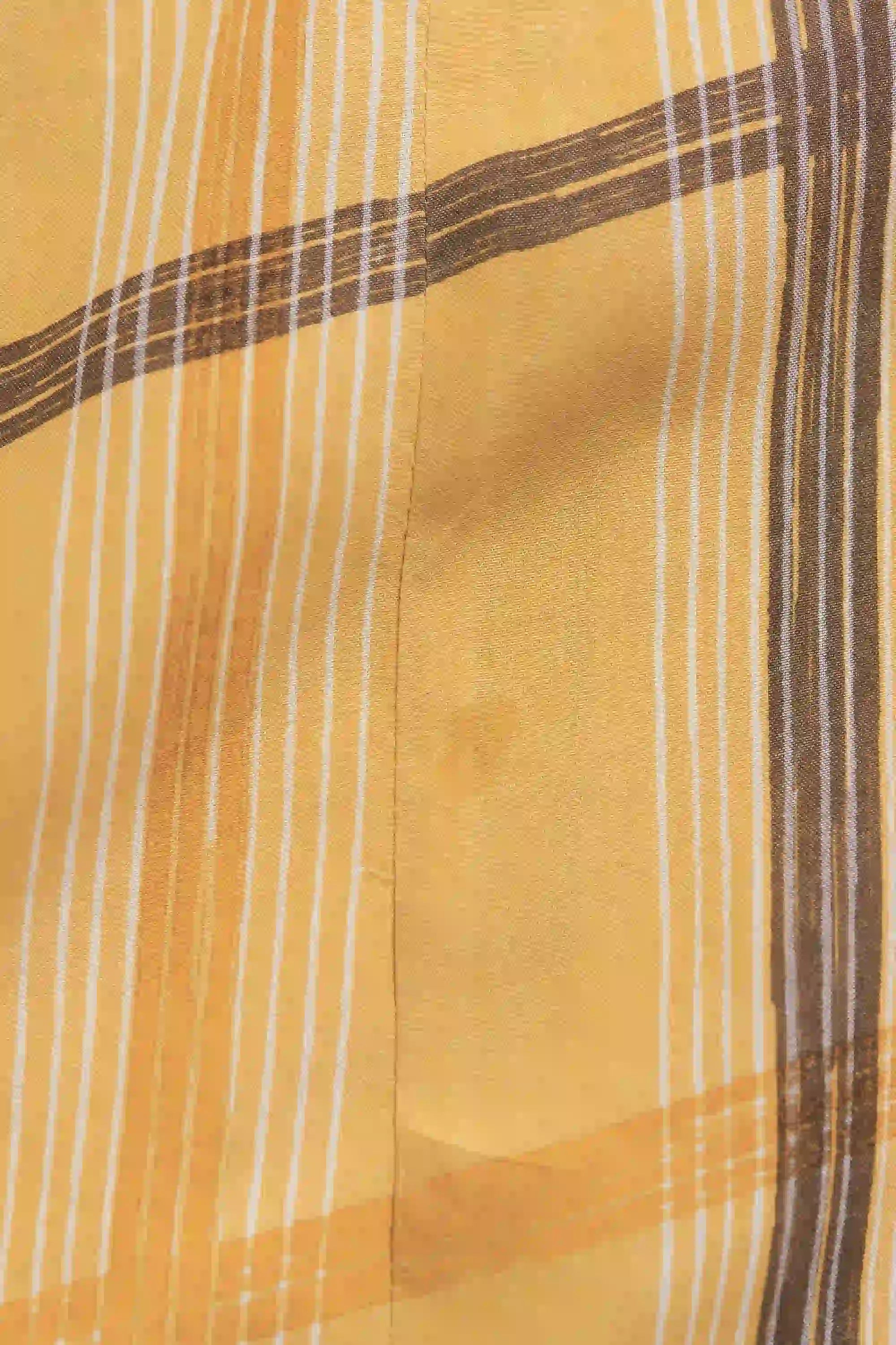 Mustard Yellow Checked Dress