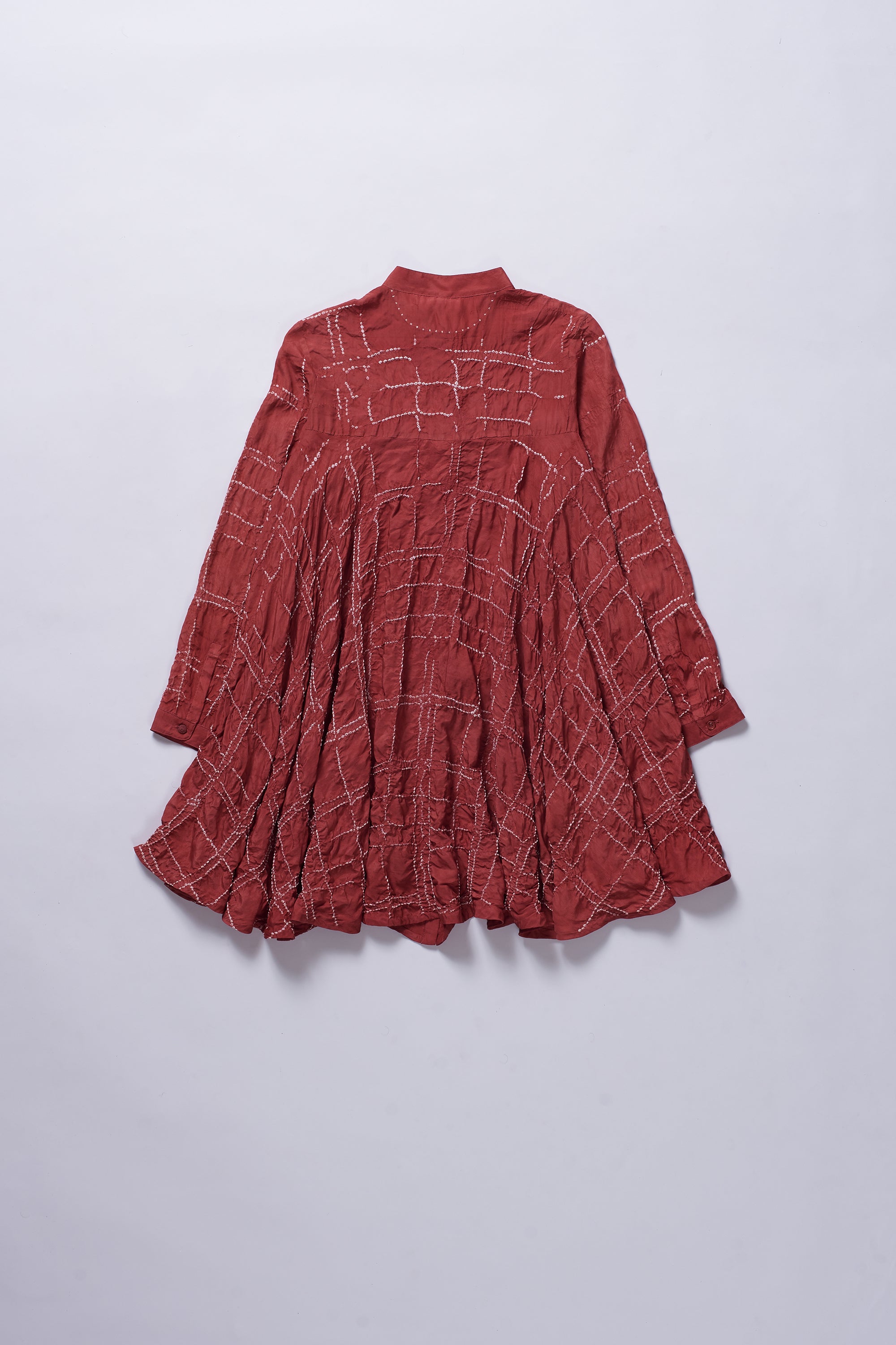 RED SILK SHIRT