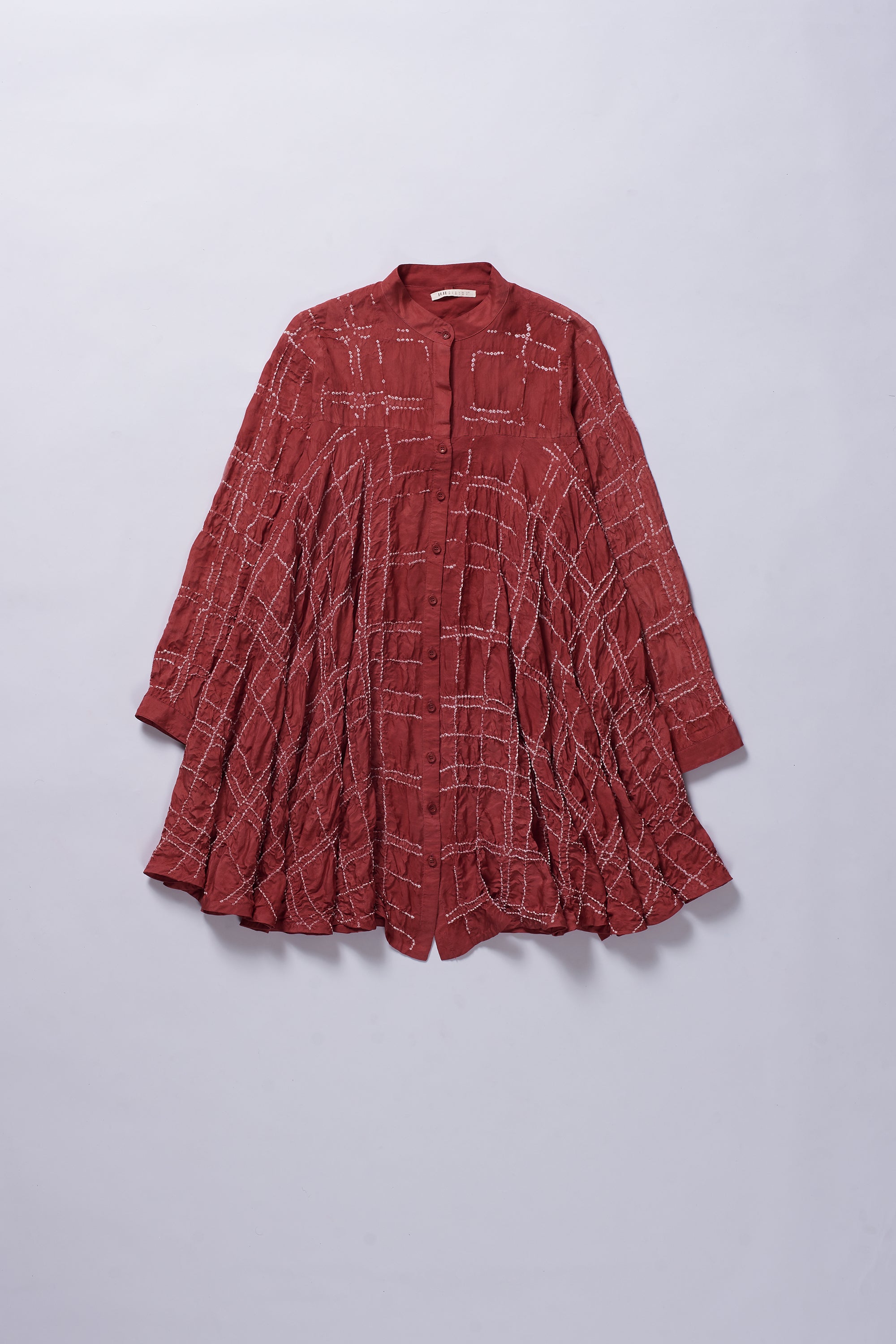 RED SILK SHIRT