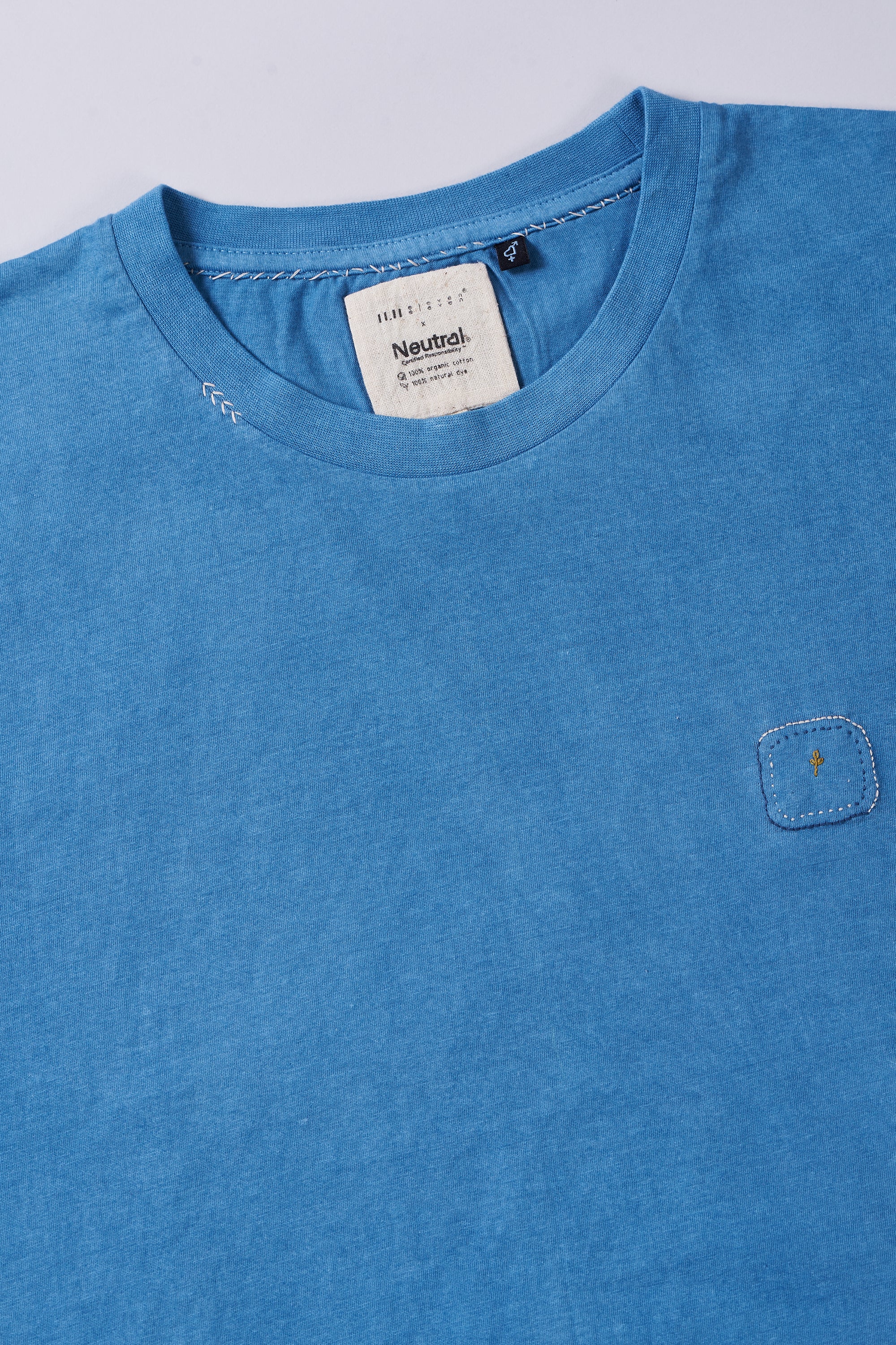 LIGHT INDIGO COTTON T-SHIRT