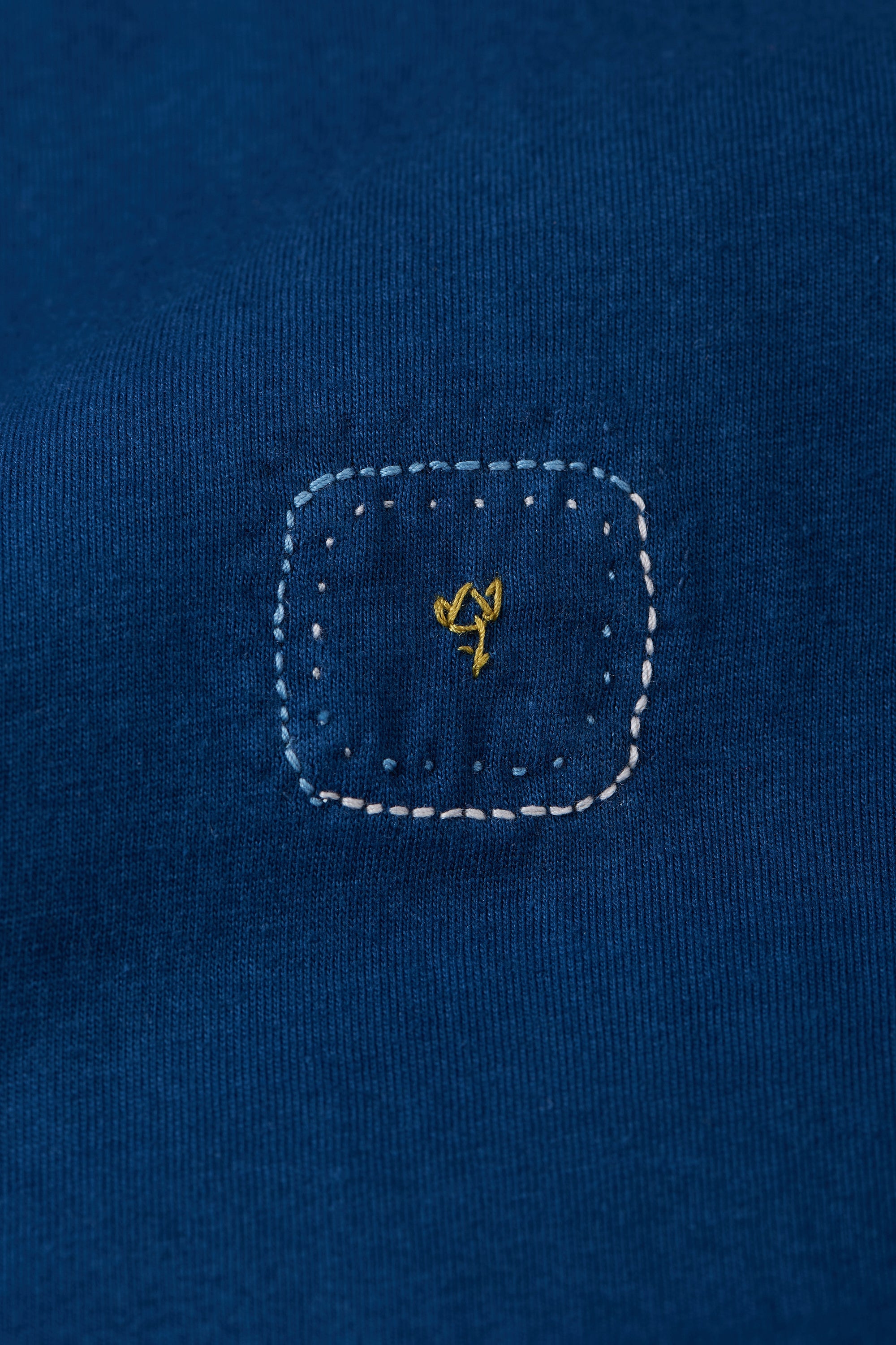Medium Indigo Cotton T-Shirt