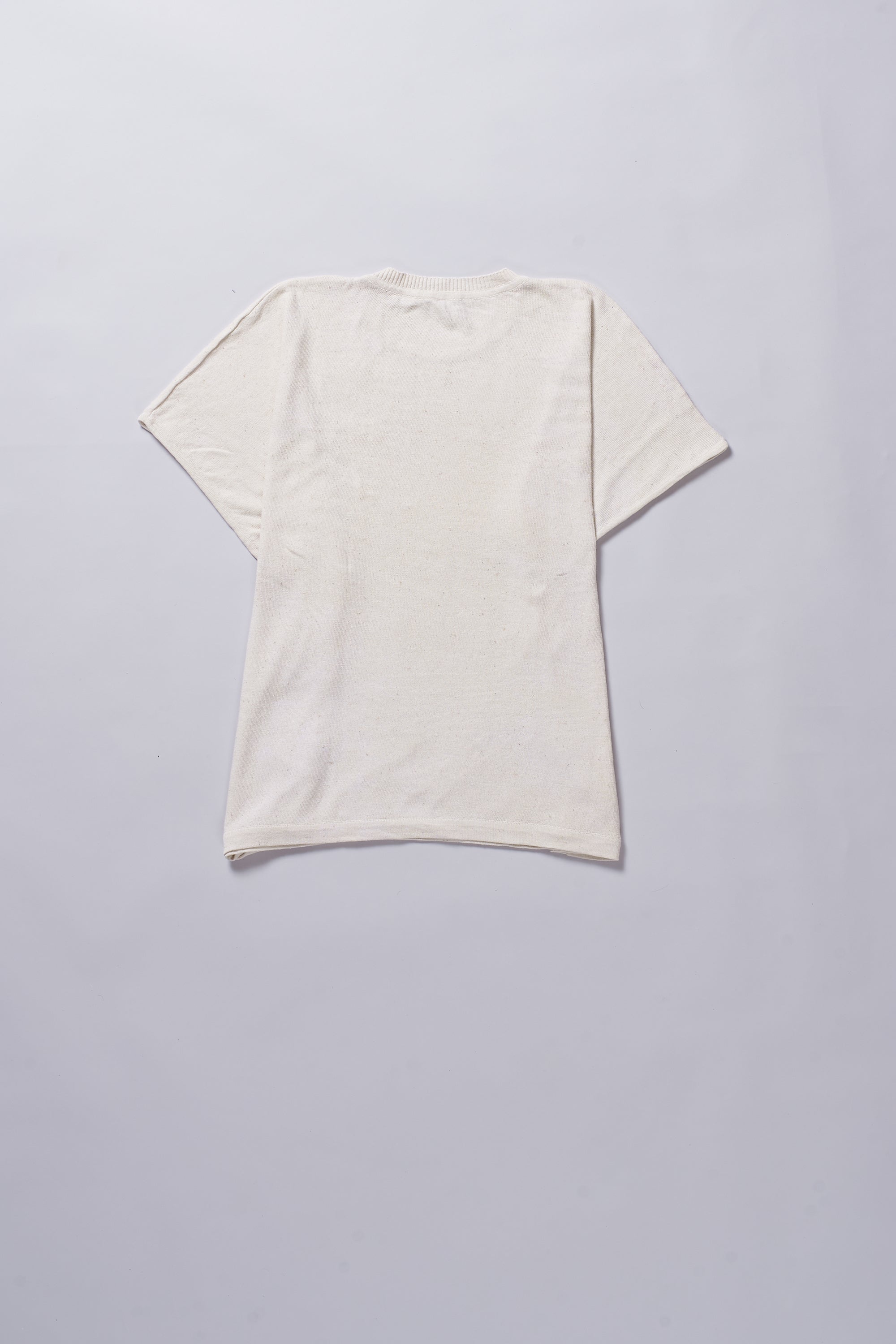UNDYED COTTON KNITTED T-SHIRT