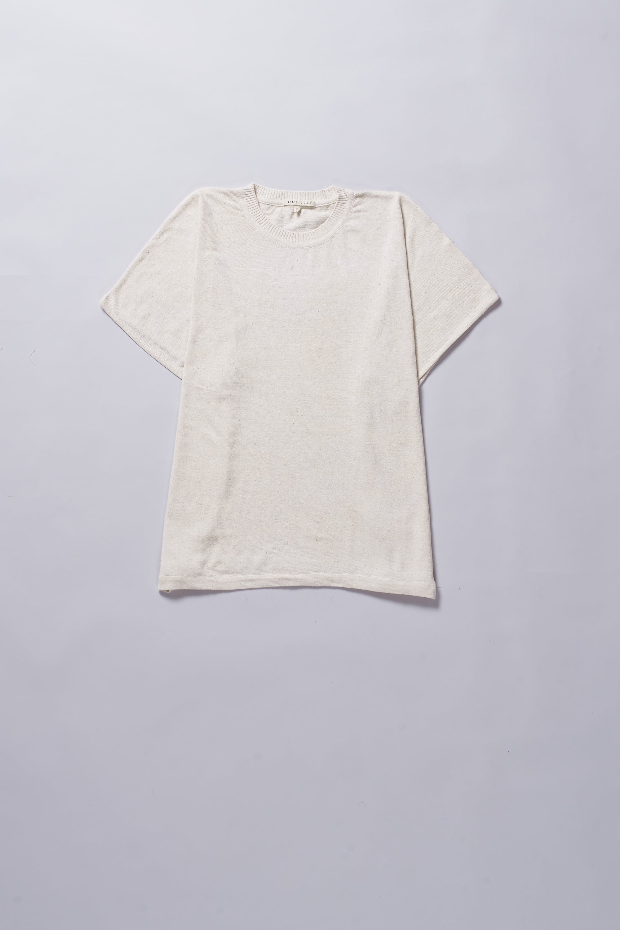UNDYED COTTON KNITTED T-SHIRT