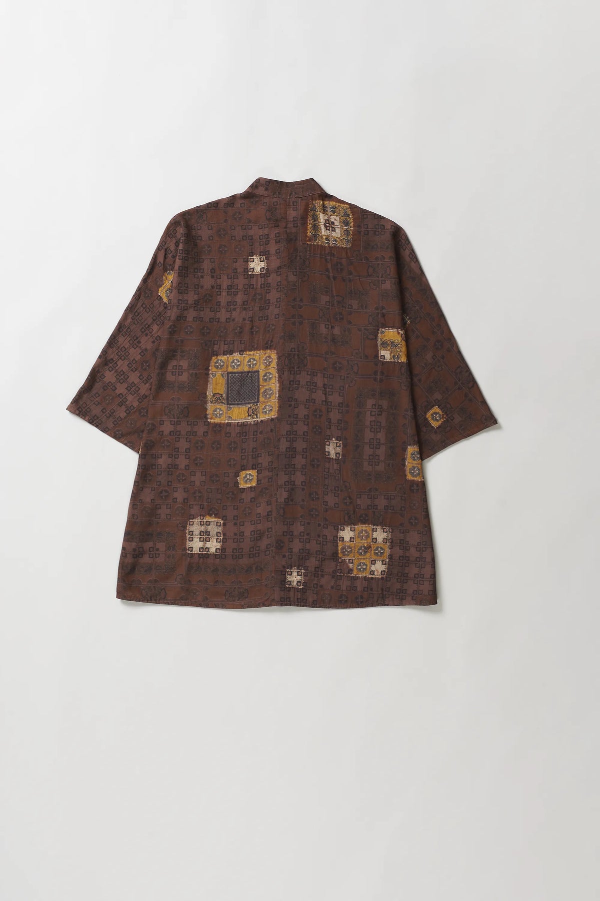 Kimono Sleeve Shirt in Burnt Umber