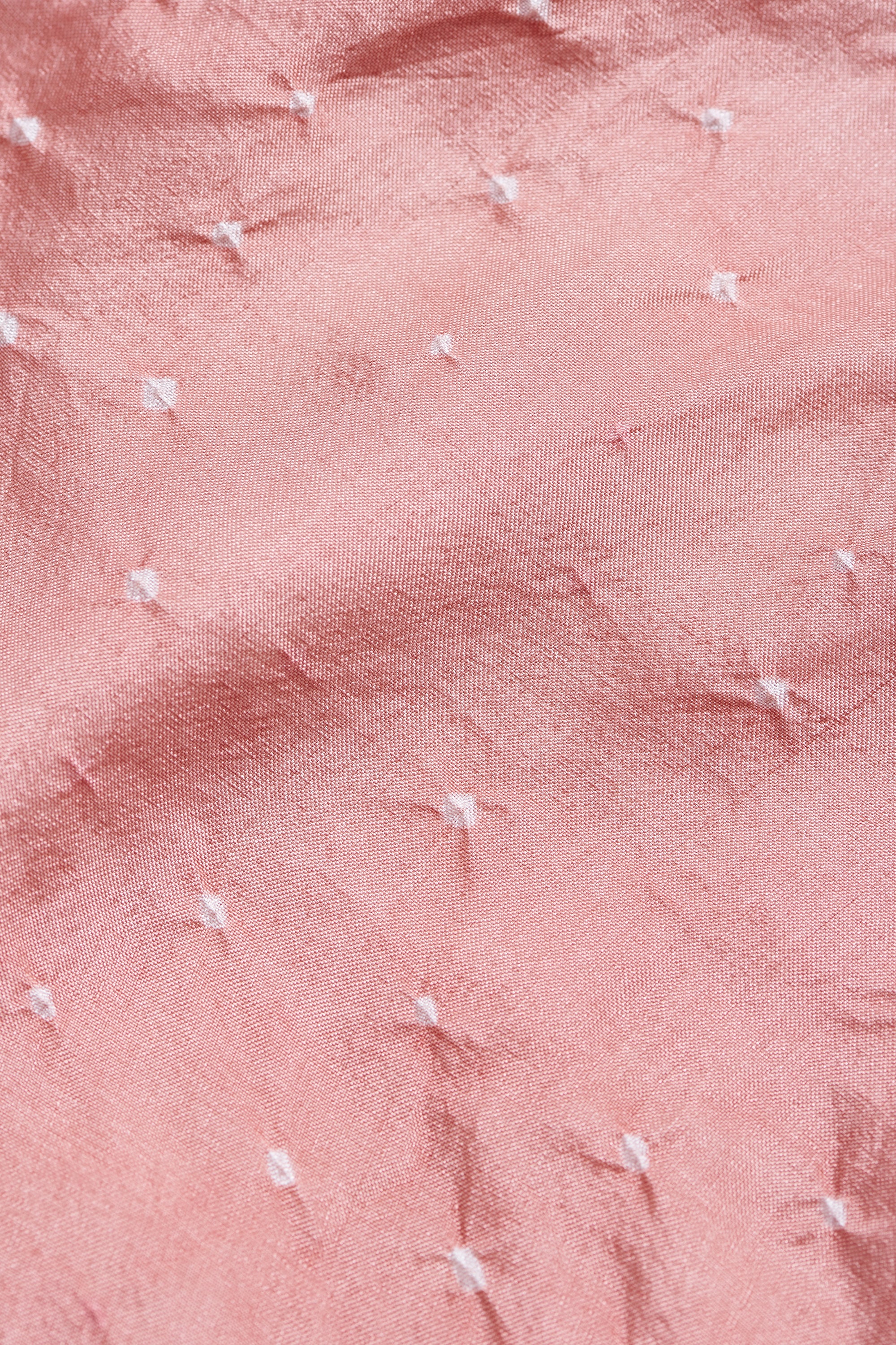 CHALK PINK SILK BANDHANI WOMEN DRESS