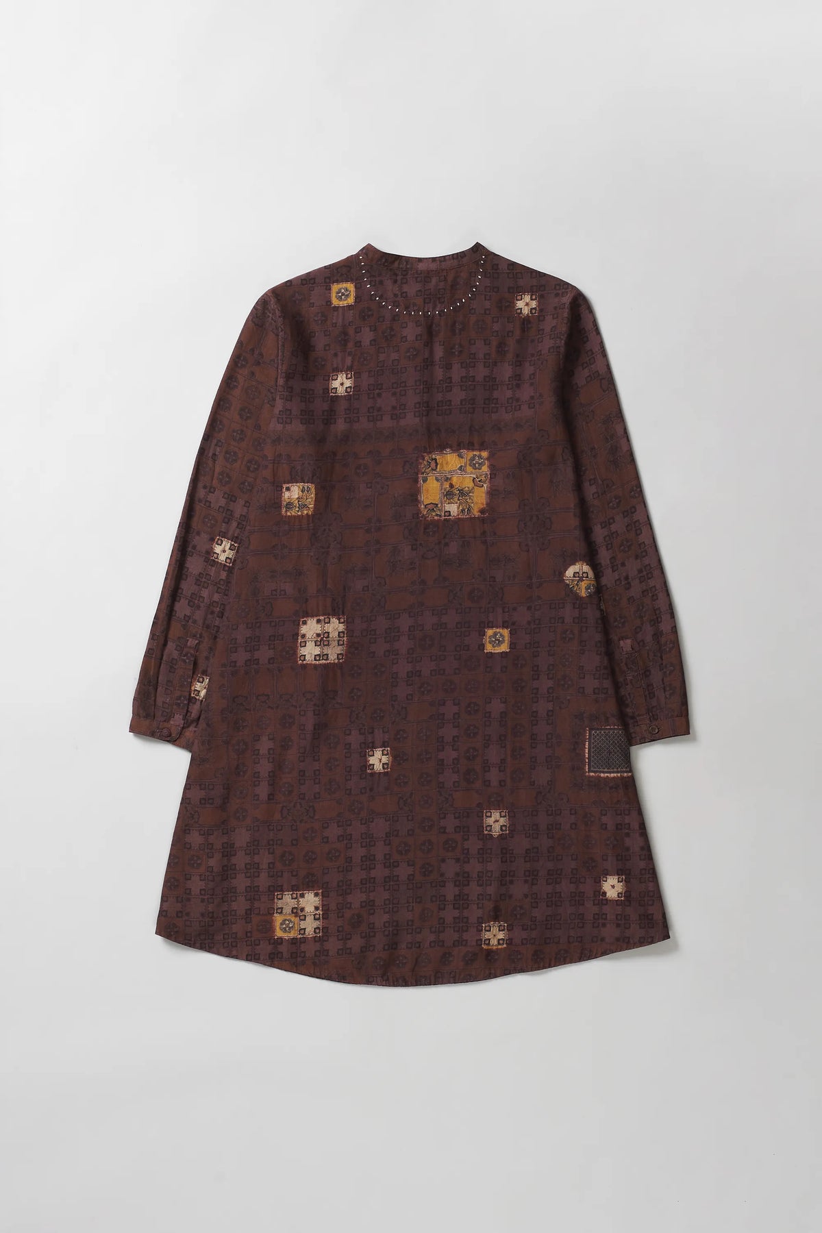 Chettinad Inspired Flared Shibori Dress