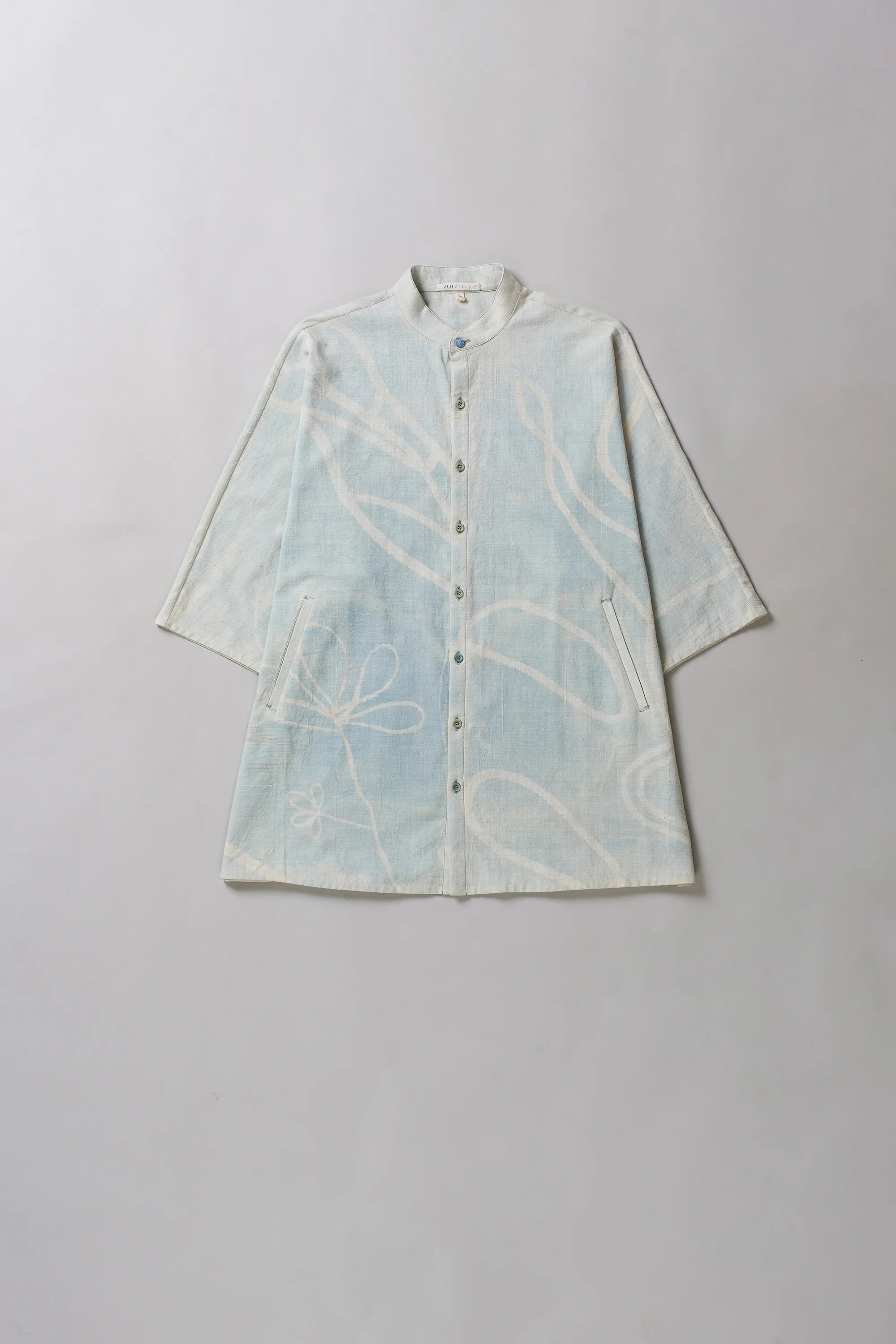 Kimono Sleeve Shirt in Light indigo
