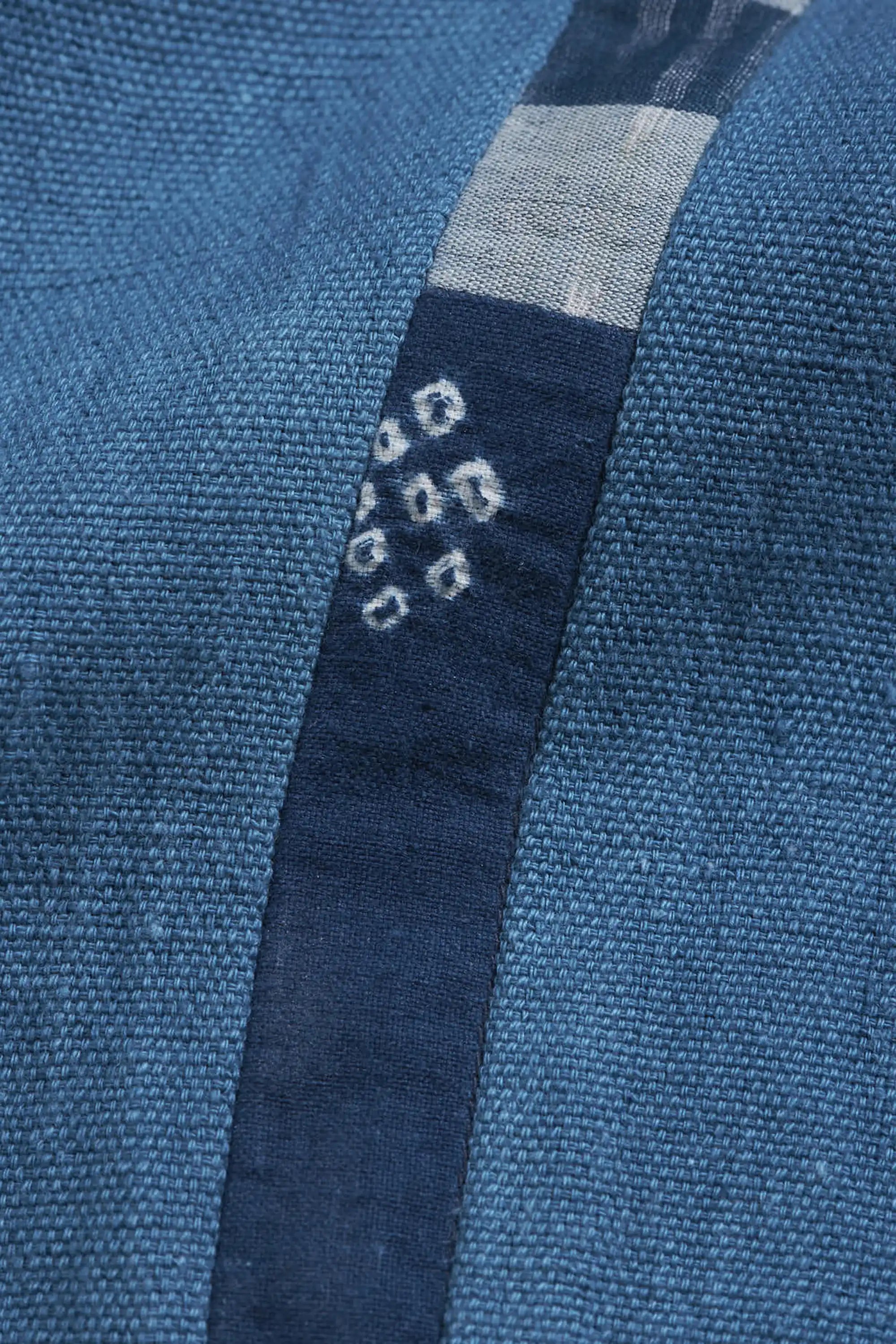 Fabric close-up with patchwork