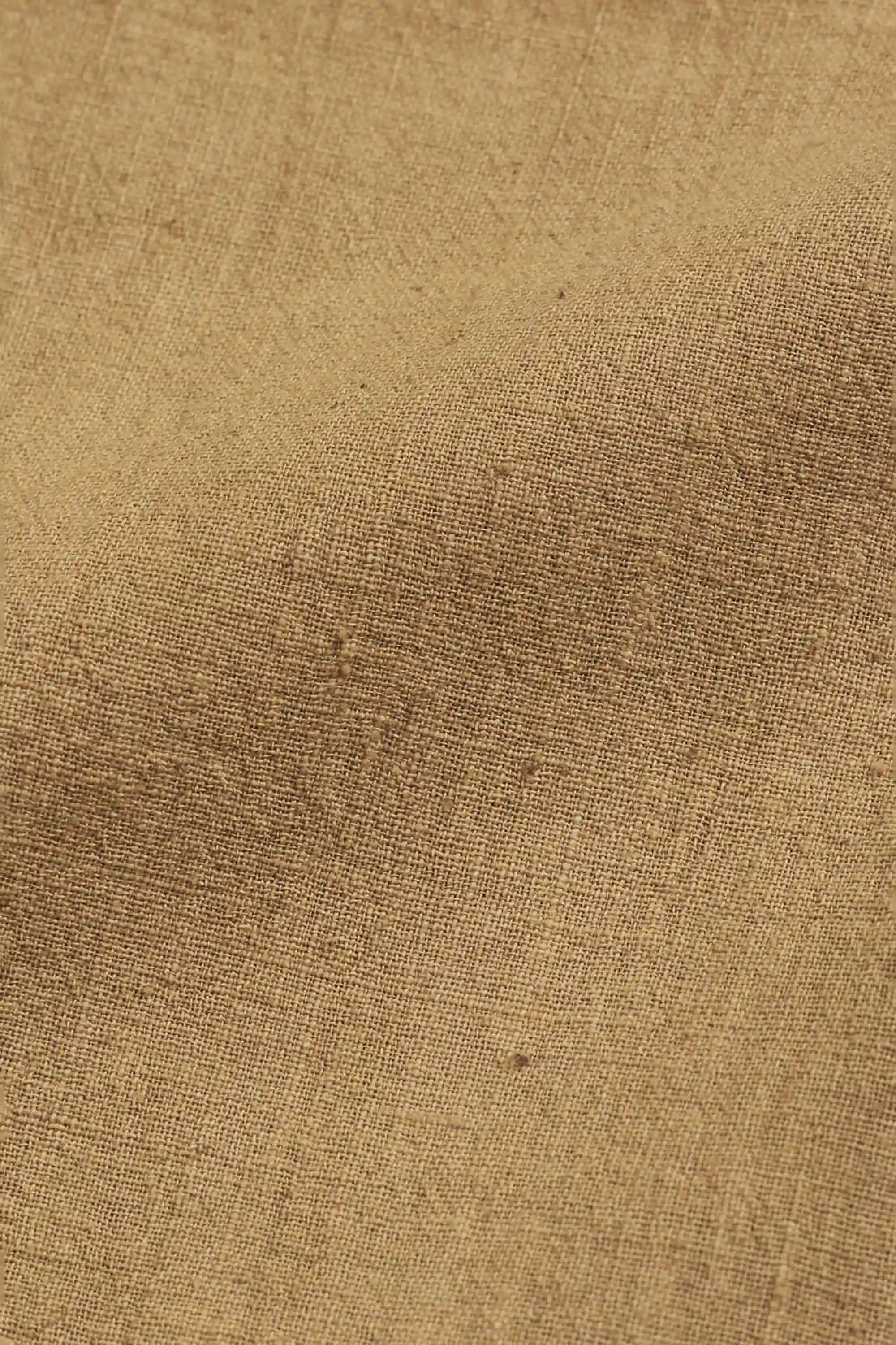 Mustard Yellow Tapered Trousers with Drawstring