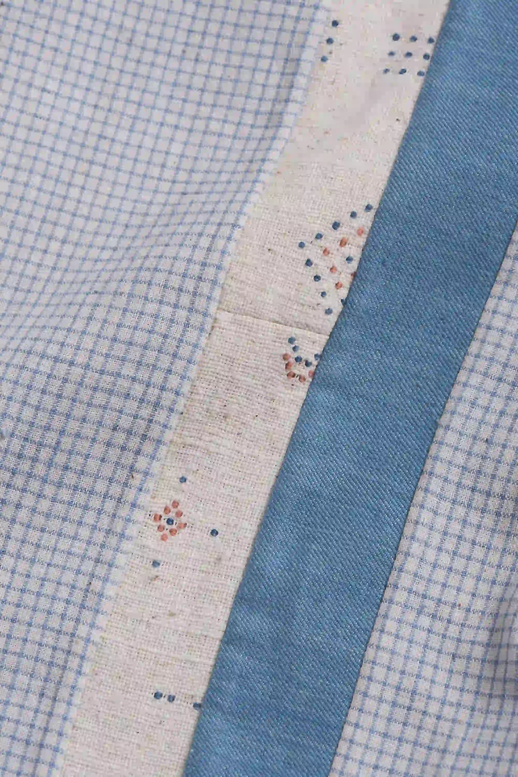 Fabric close-up with tangaliya art work