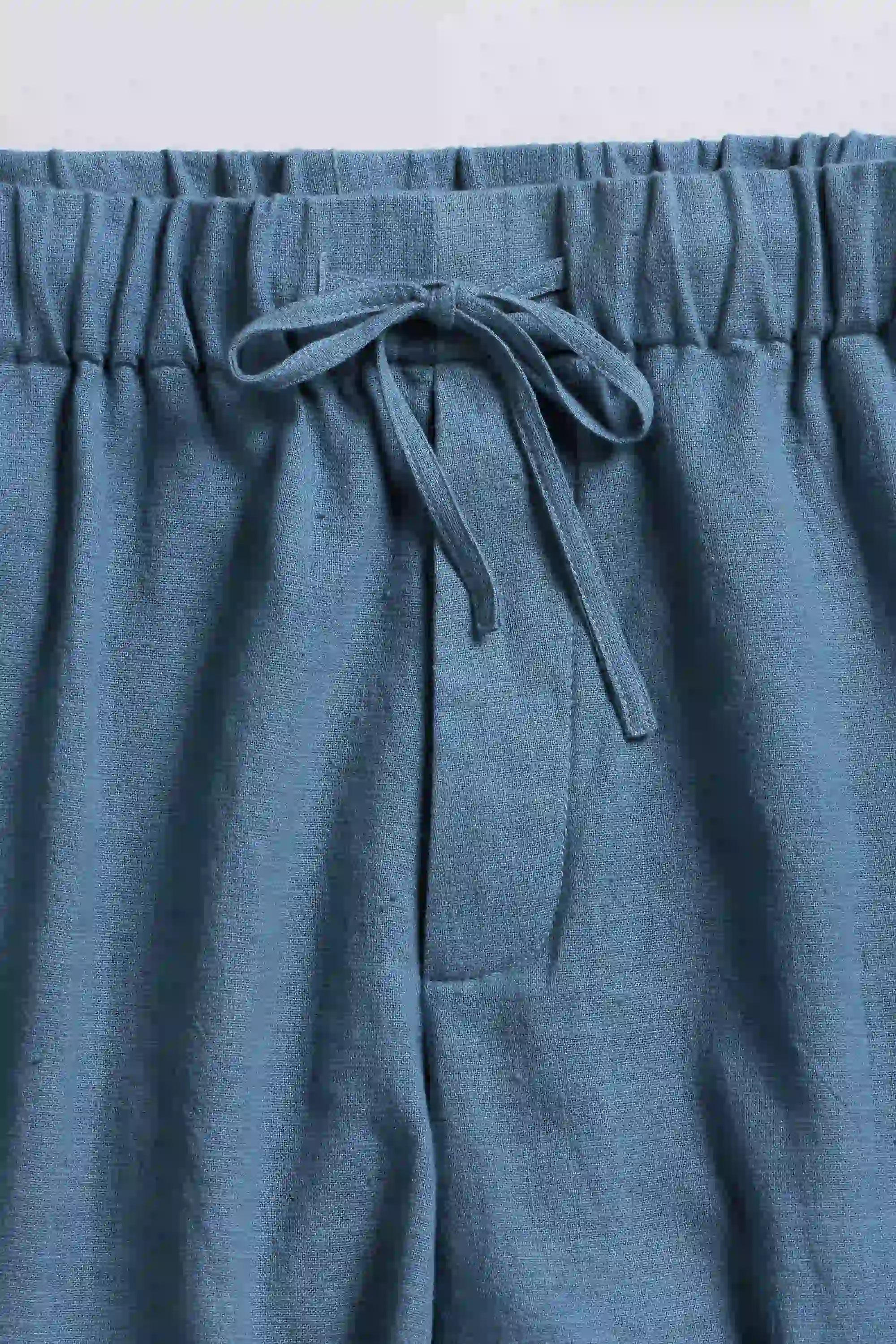 Fabric close-up with drawstring