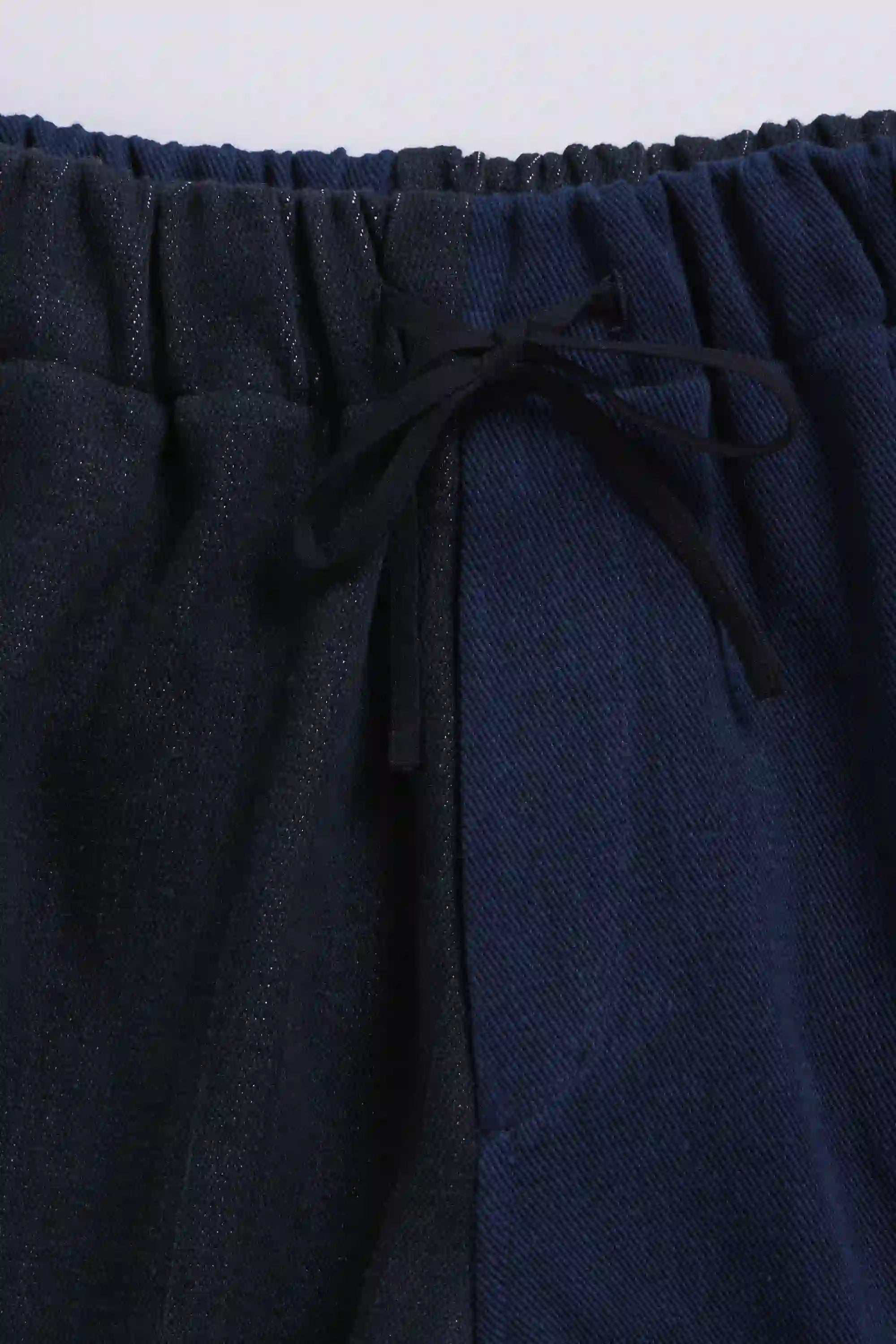 Fabric close-up with drawstring