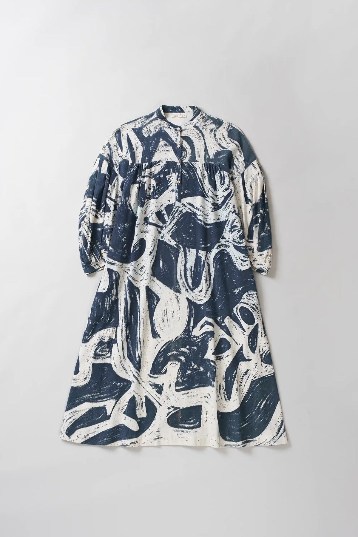 Medium indigo Balloon Sleeves Dress