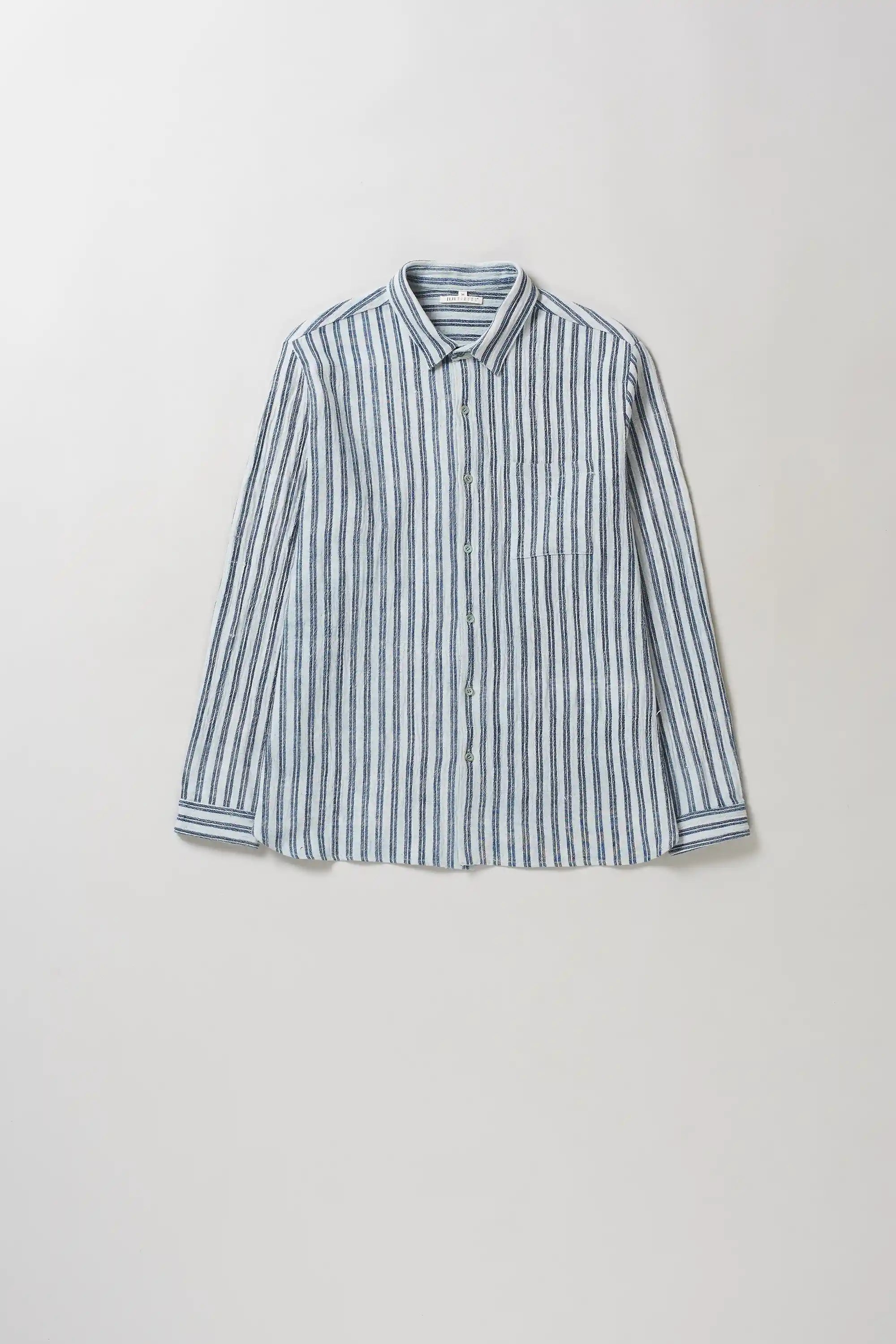 Indigo Stripe Cotton Shirt