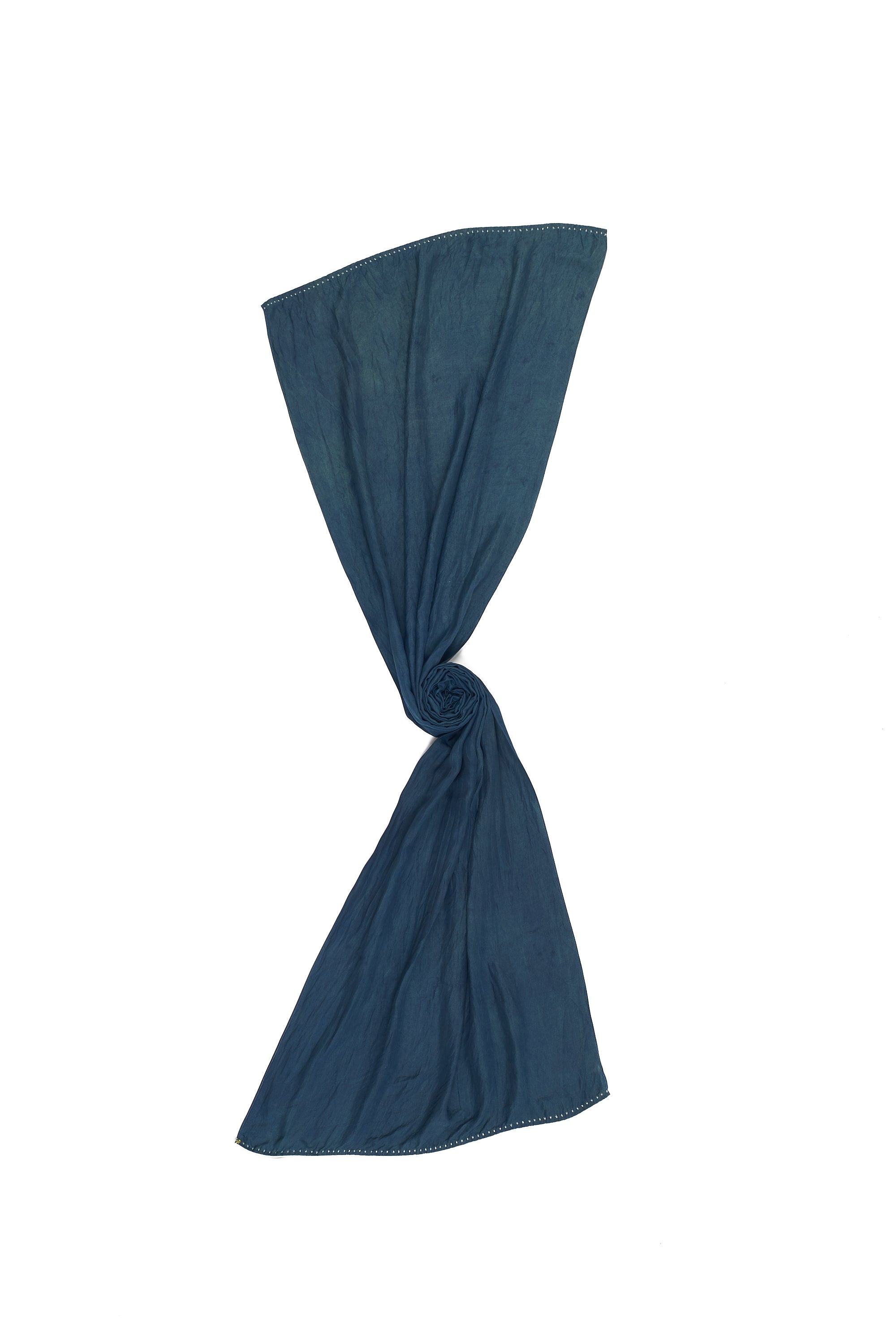 TEAL FINE SILK SCARF