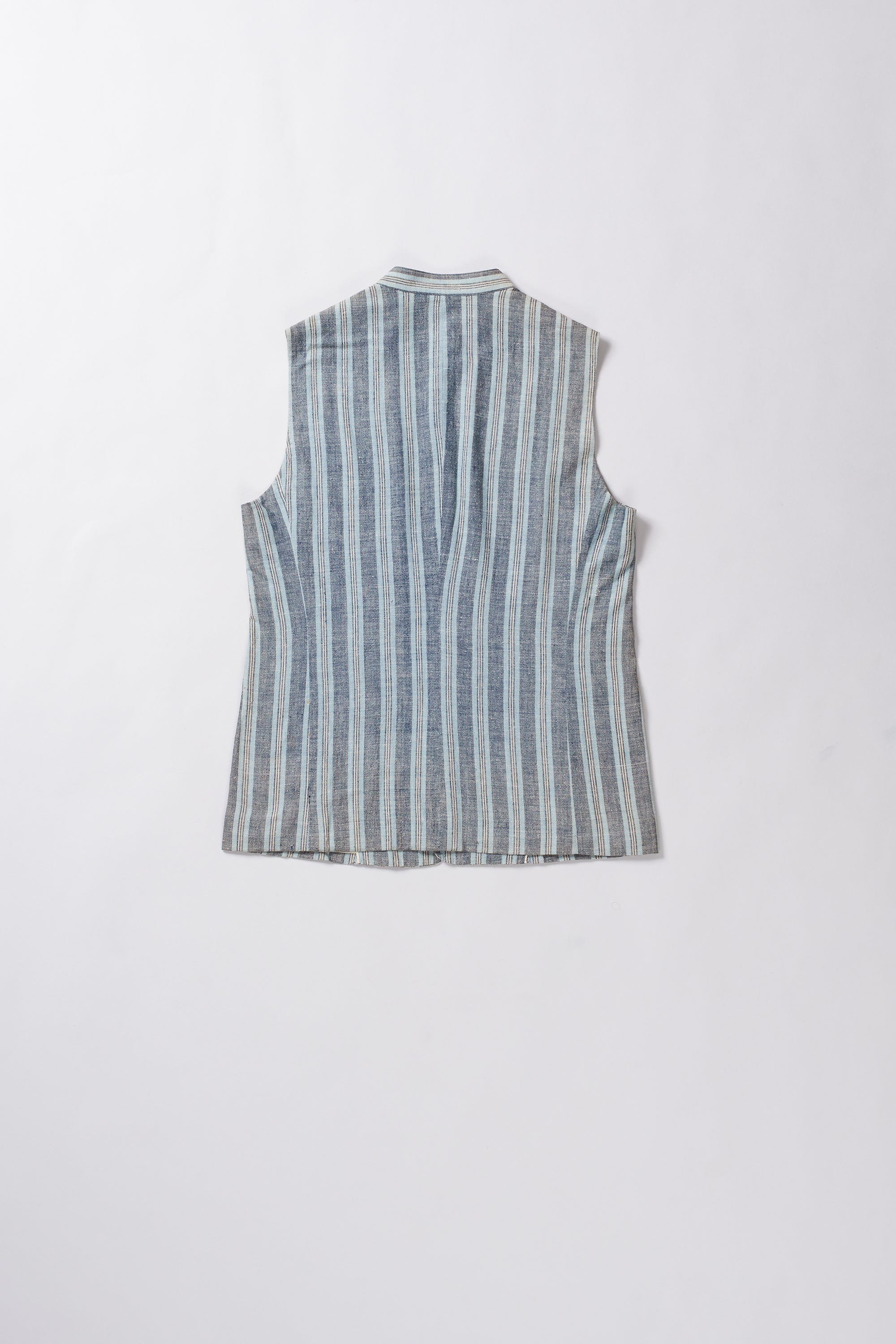 GILET COAT IN MEDIUM INDIGO