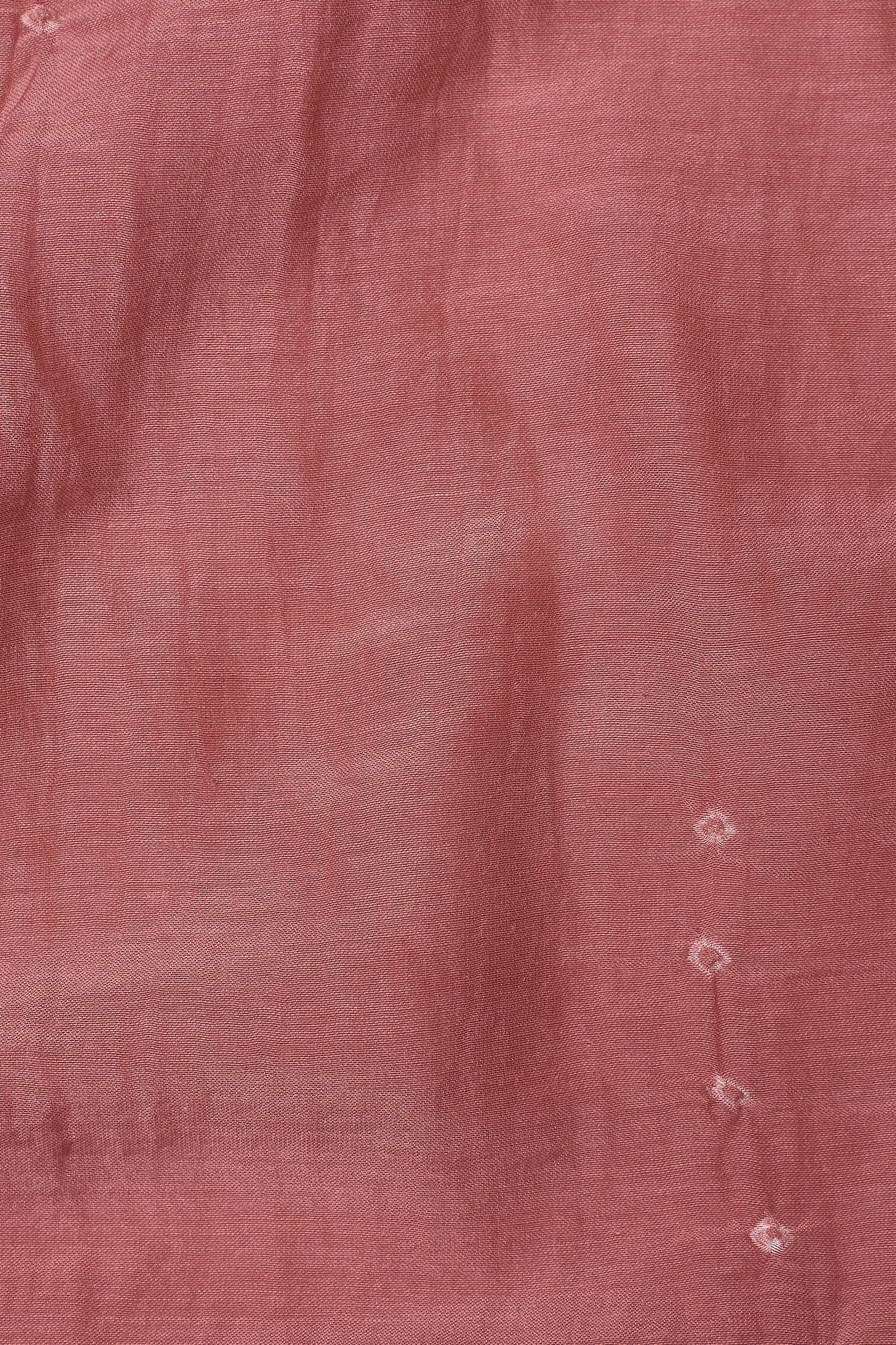 PINK WOOD SILK WITH BANDHANI SCARF