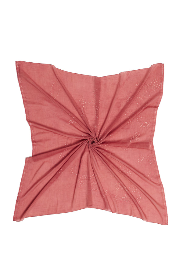 CHALK PINK SILK SQUARE LARGE