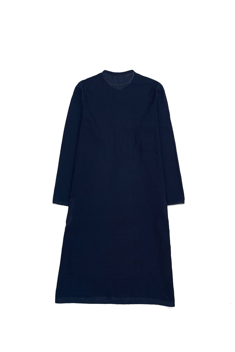 MEDIUM INDIGO COTTON DRESS