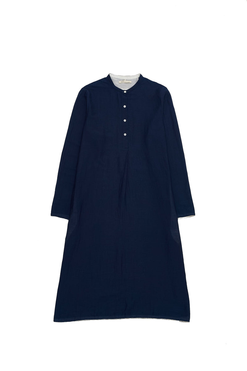 MEDIUM INDIGO COTTON DRESS