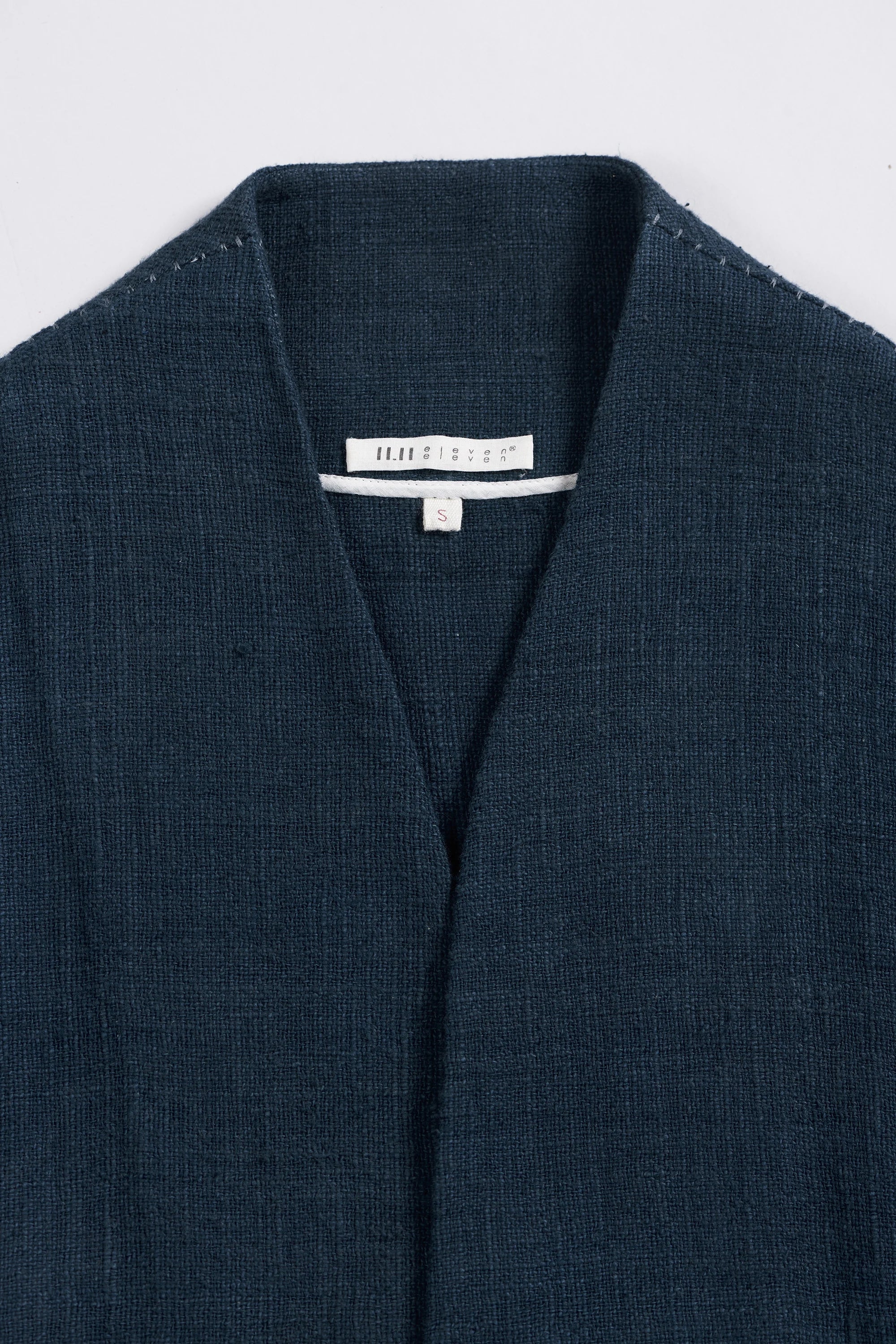 Handspun Textured Shrug in Estate Blue