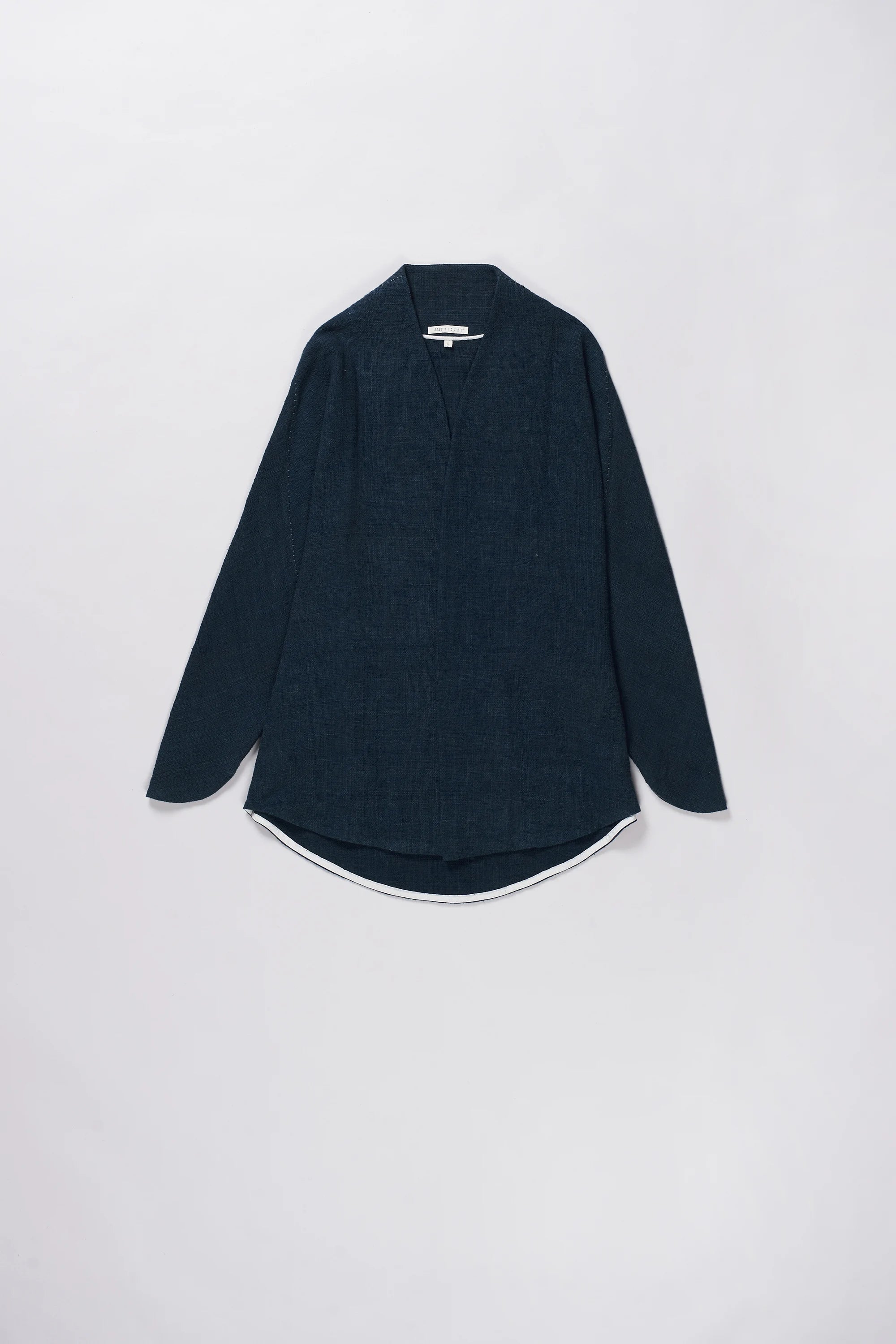 Handspun Textured Shrug in Estate Blue