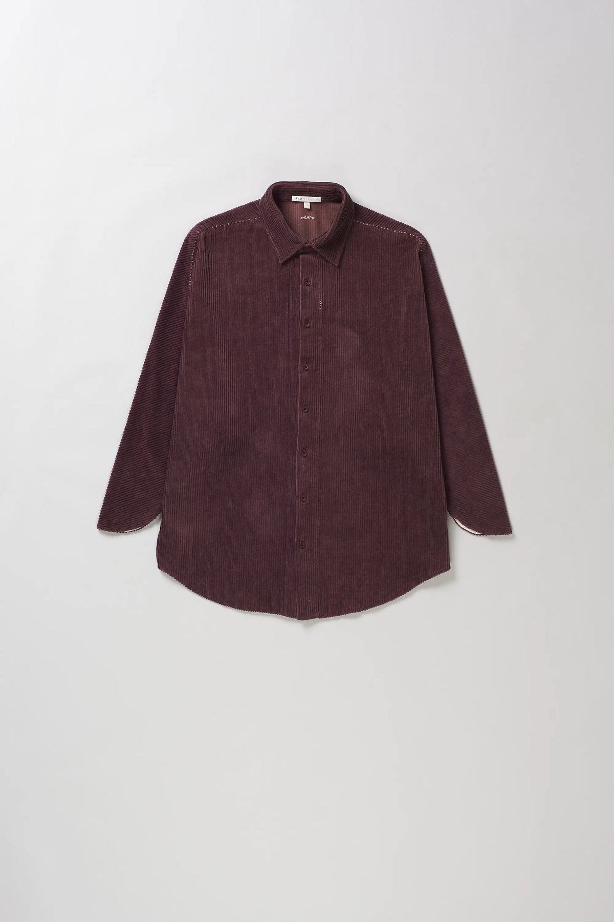 Button Down Shirt in Purple Red