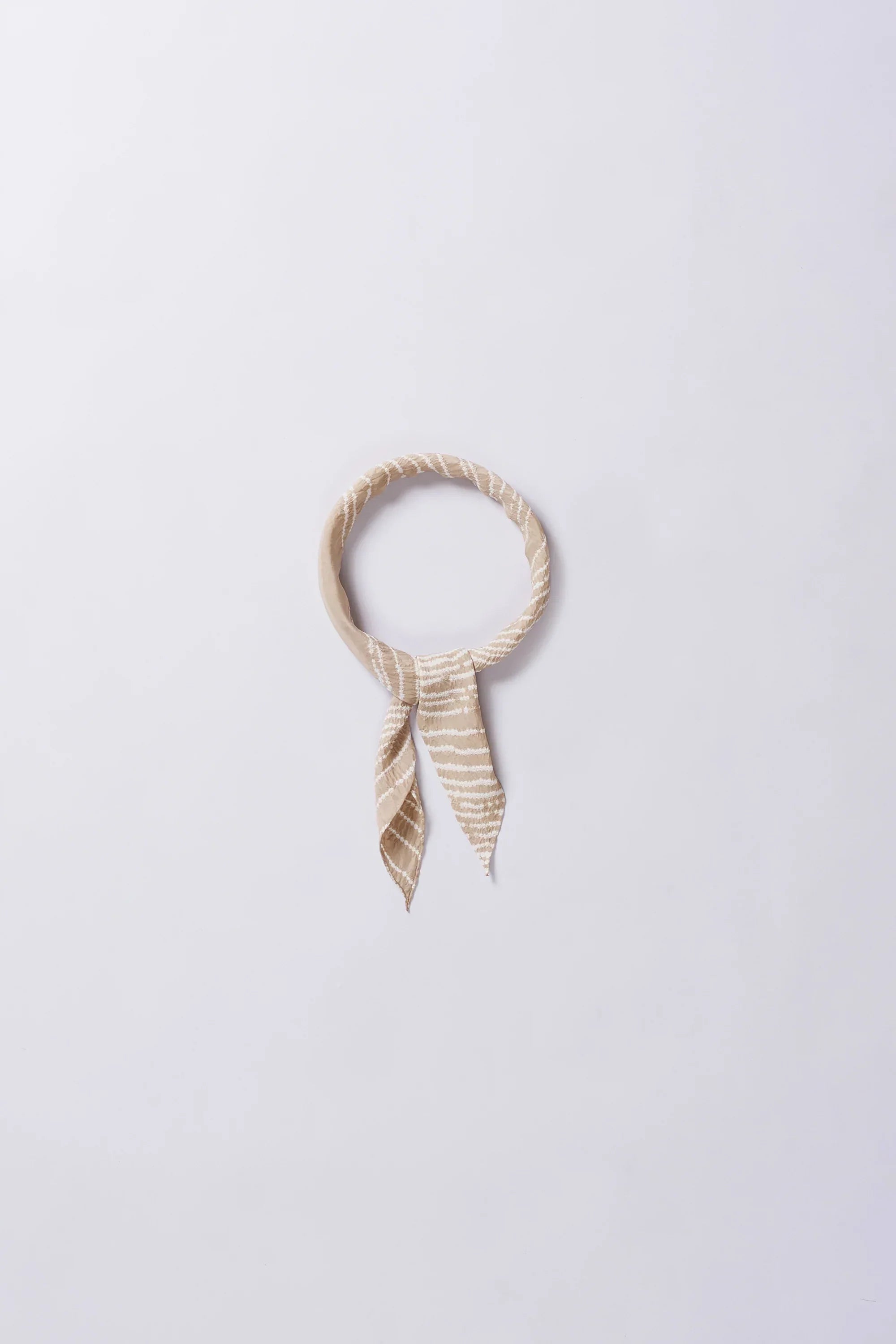 Silk Bandhani Bandana in Vintage Pink