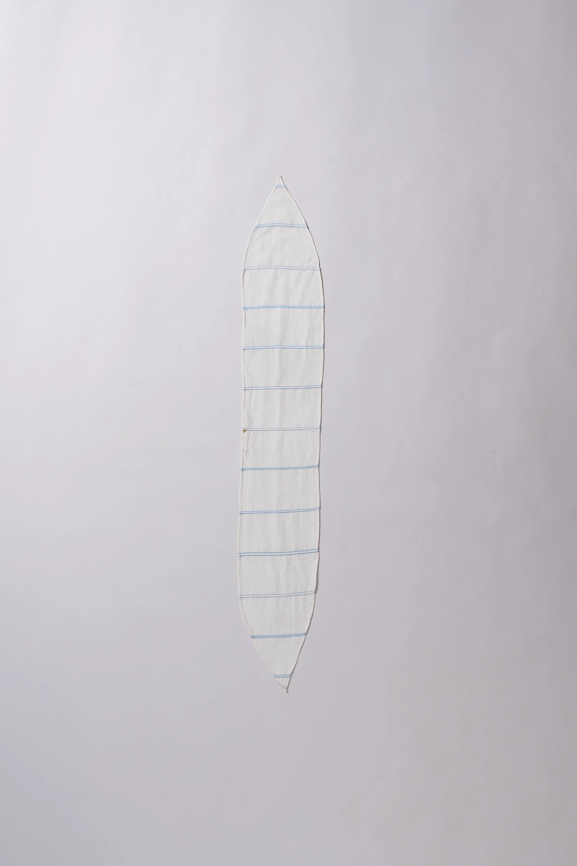 Ecru cotton bandana with yarn dyed craft