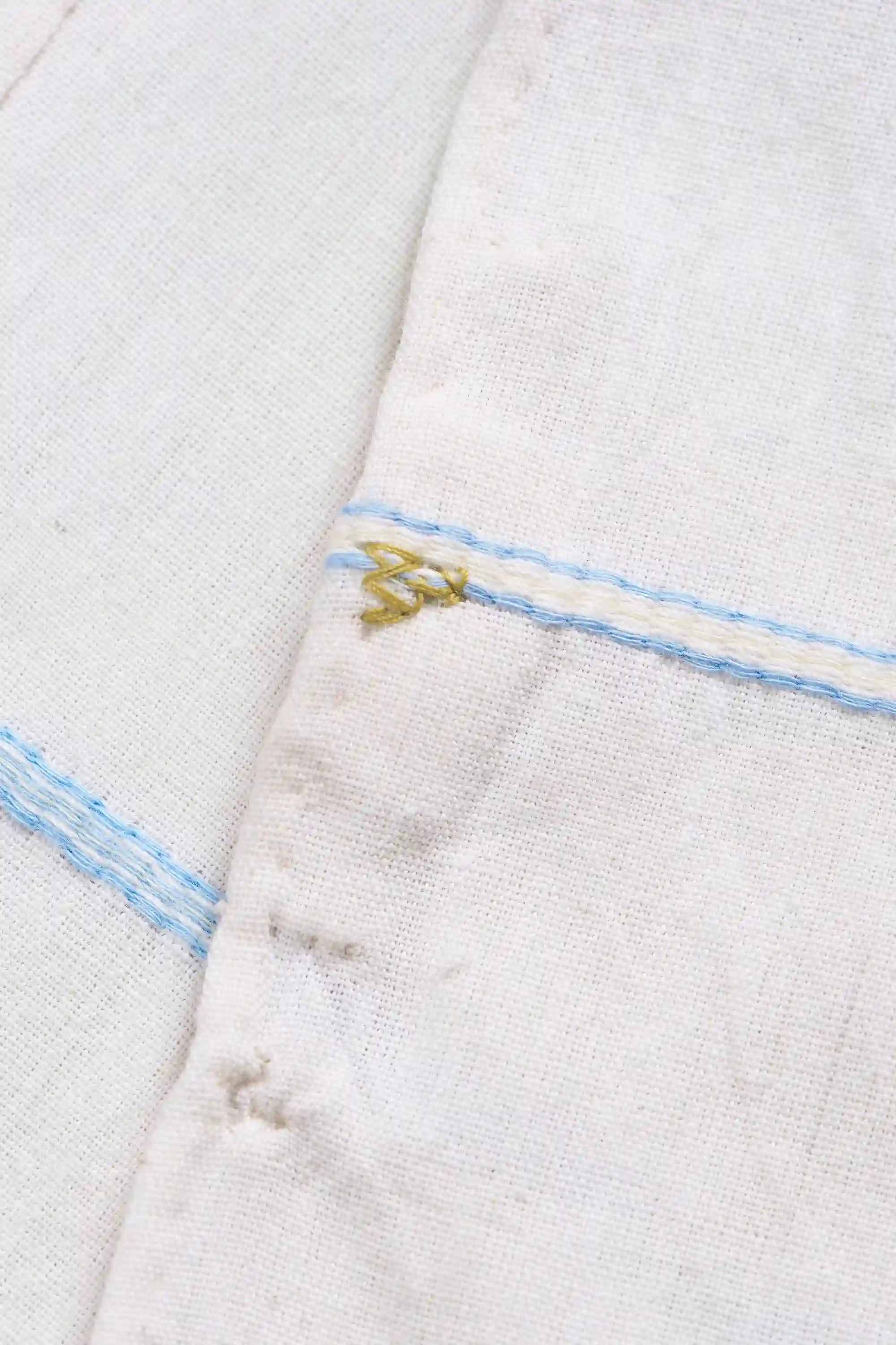 Ecru Striped Bandana