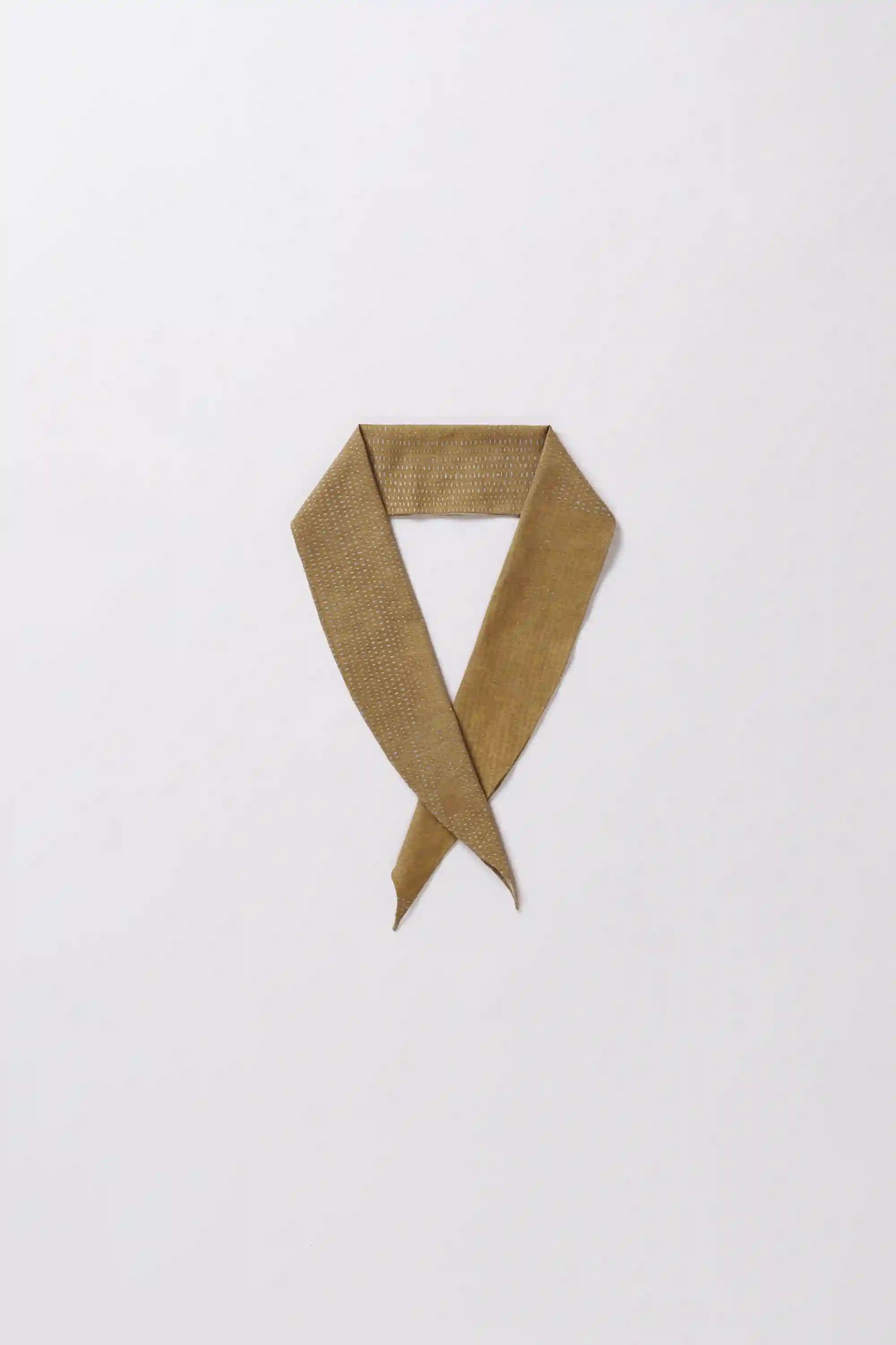 Front image of mustard yellow cotton bandana