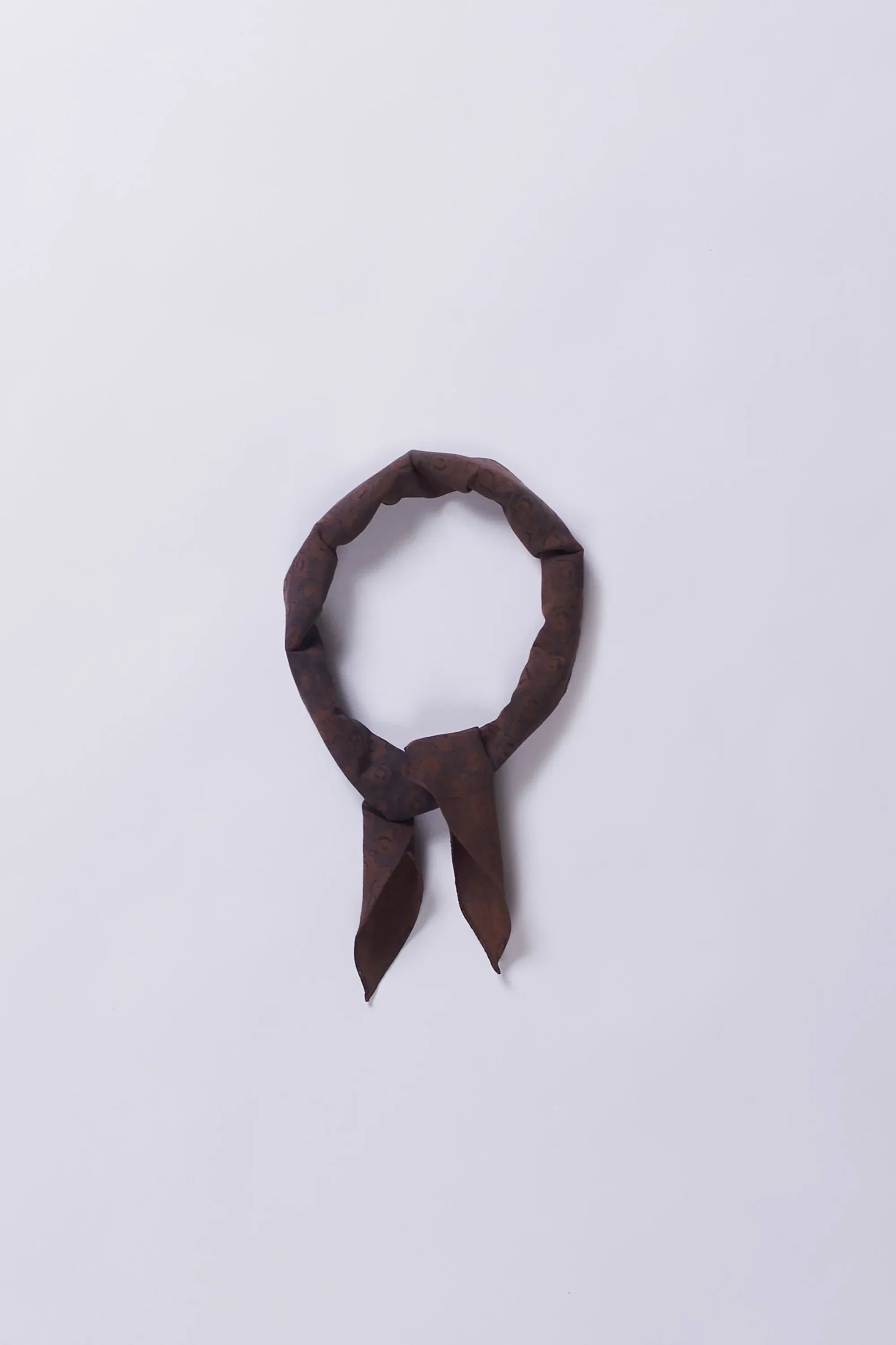 Screen Printed Bandana in Burnt Umber