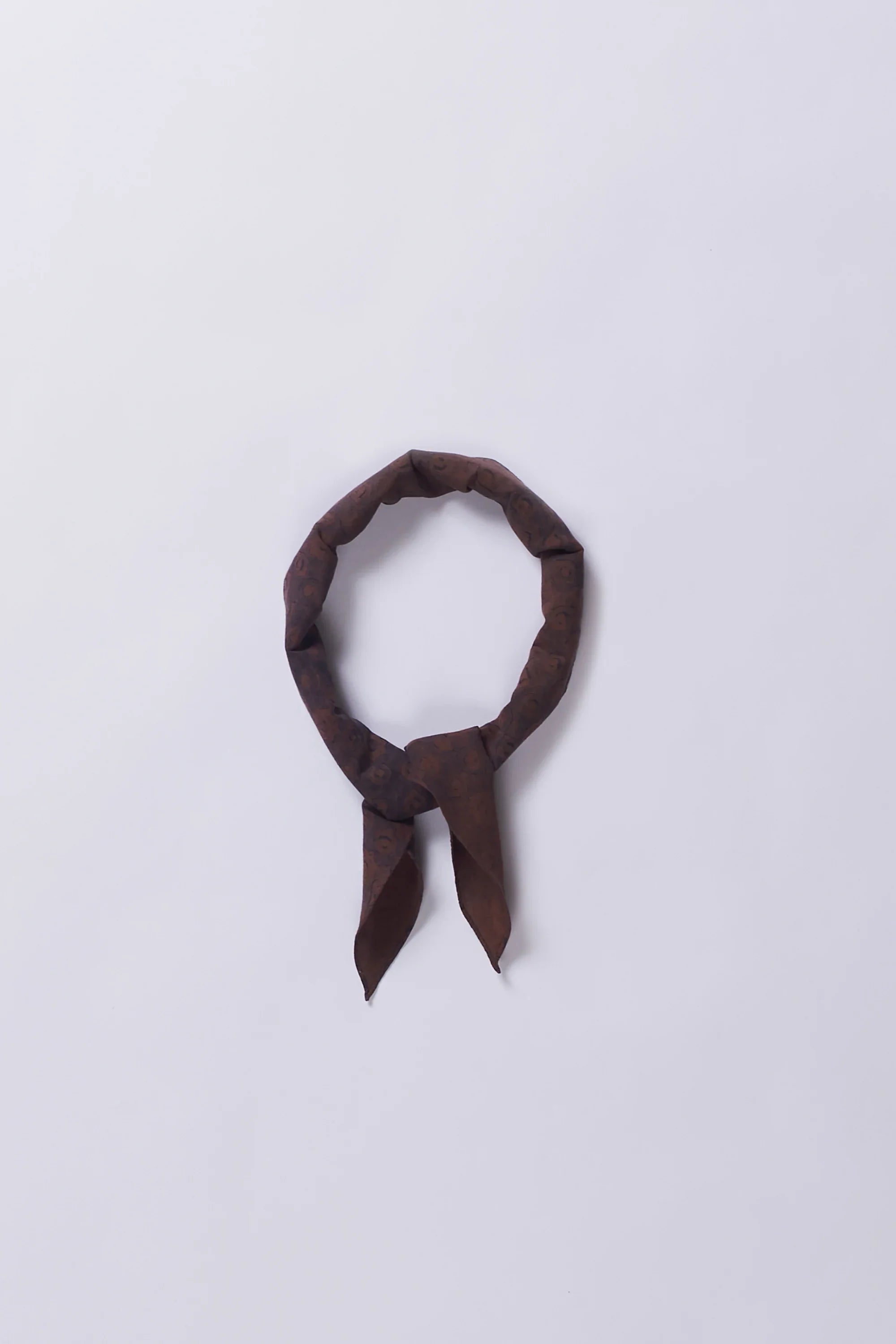 Screen Printed Bandana in Burnt Umber