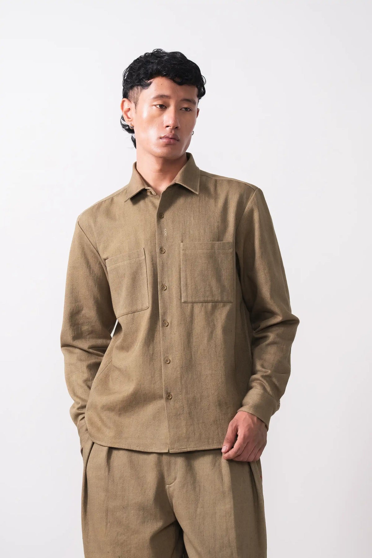 Breeze Shirt in Filter Coffee