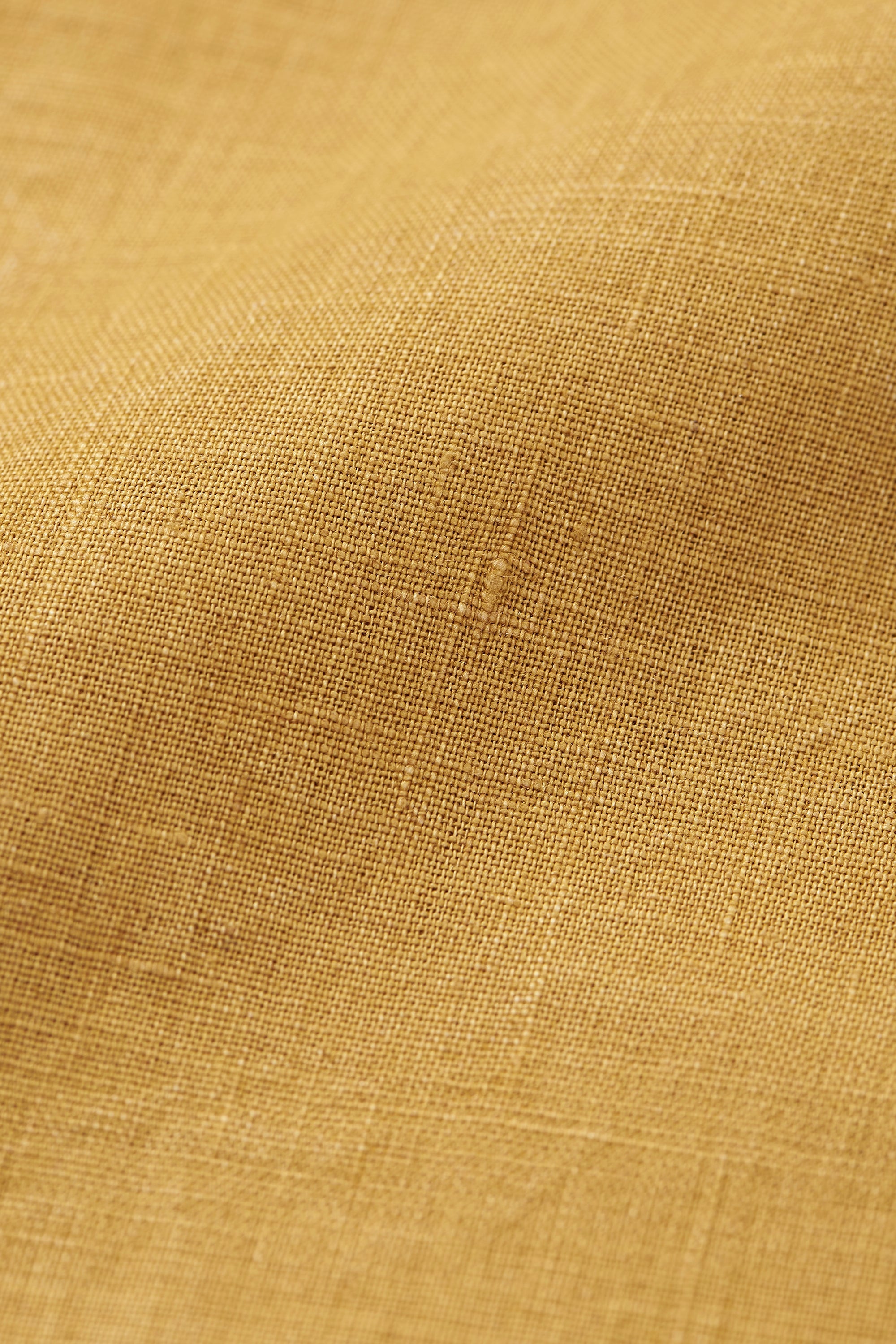 RELAXED FIT LINEN SHIRT IN MUSTARD YELLOW